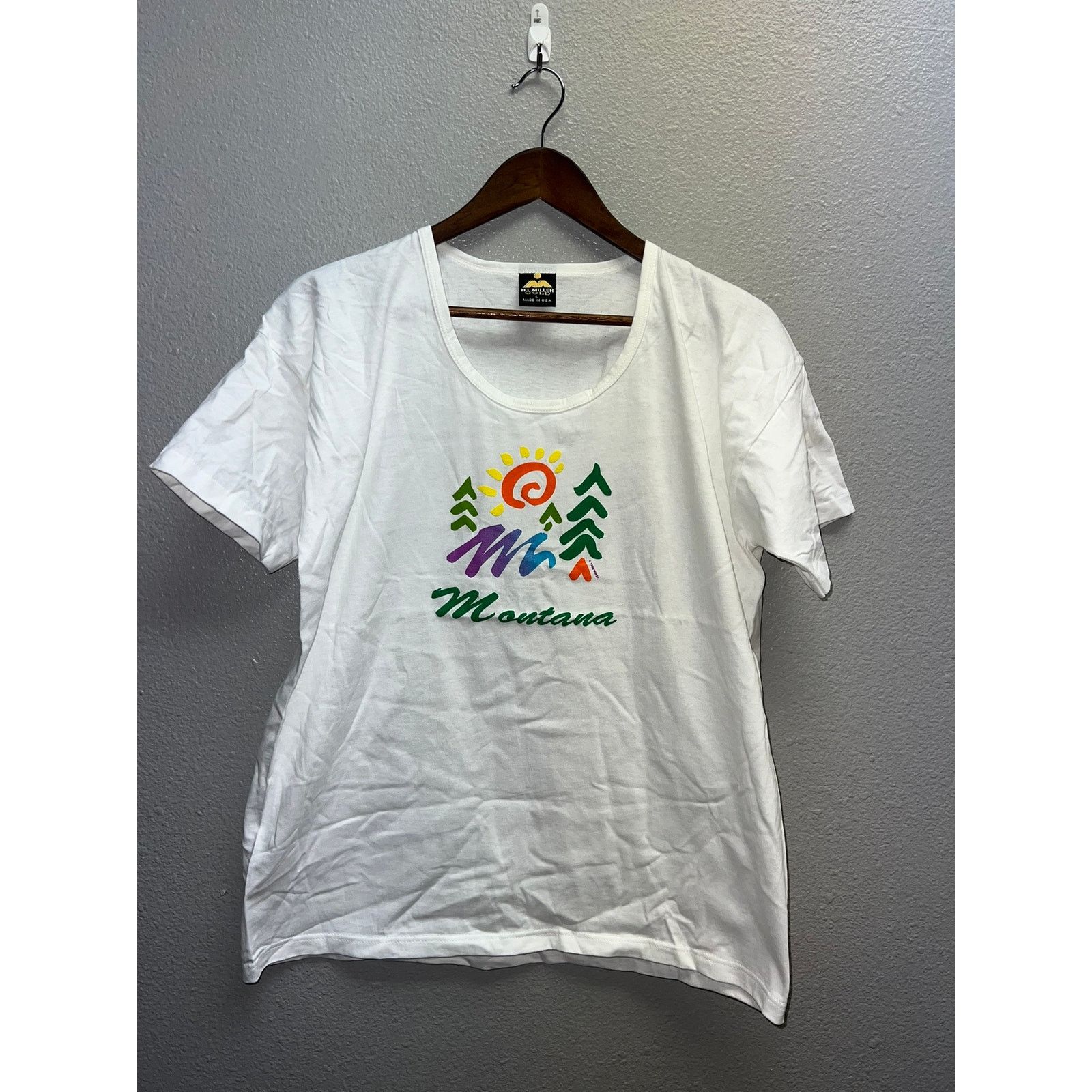 Vintage Women's Vintage Montana Shirt Tree Forest Top L 1990s 90s Size L / US 10 / IT 46 - 1 Thumbnail