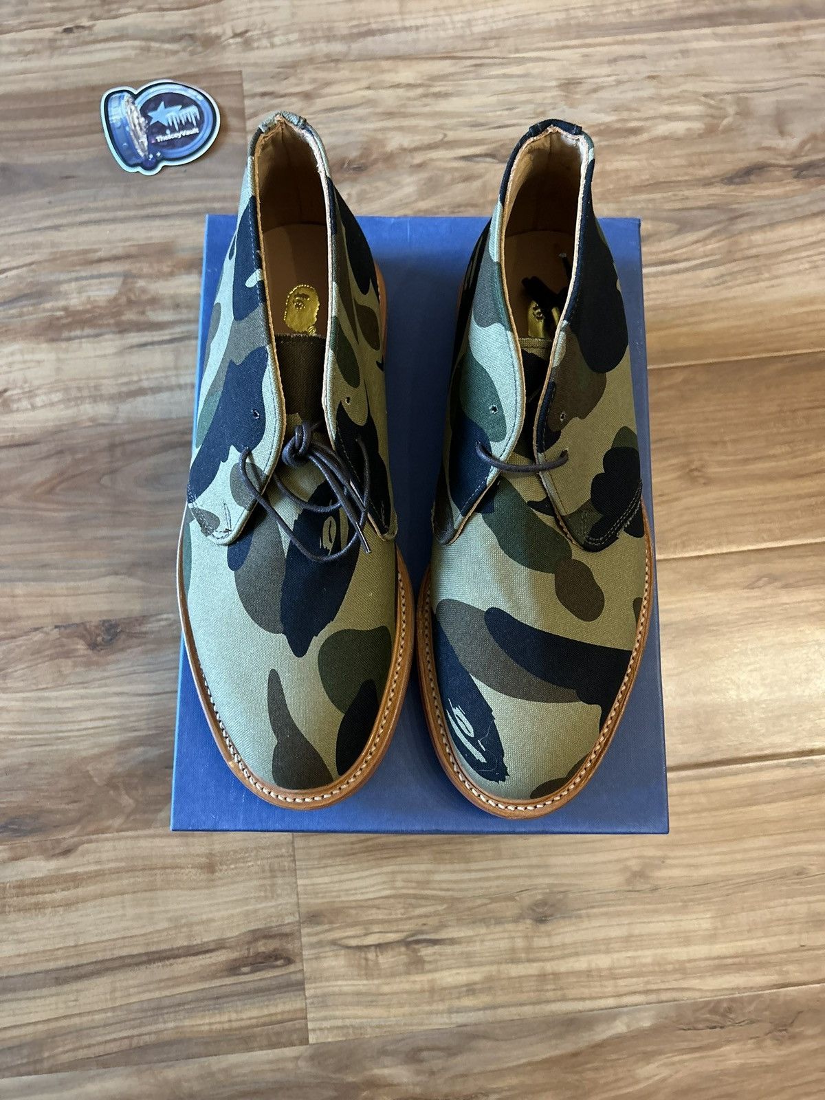 Bape NEW Bape x Mark Mcnairy Green Camo Shoes Size US 9 / EU 42 - 8 Thumbnail