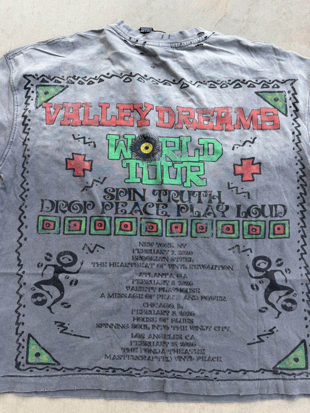 Vale Vale Forever Faded Chaos Bling Tee – Gray – Authentic Large Size US L / EU 52-54 / 3 - 6 Thumbnail