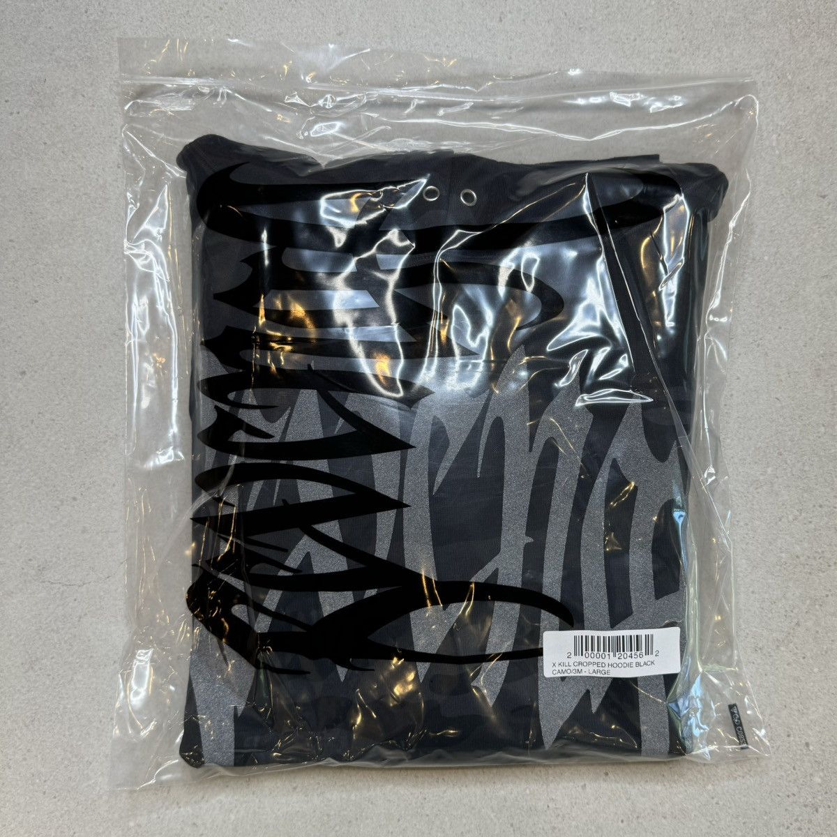 Revenge Revenge X Kill Cropped Hoodie Black Camo/3M SIZE LARGE Size US L / EU 52-54 / 3 - 3 Thumbnail