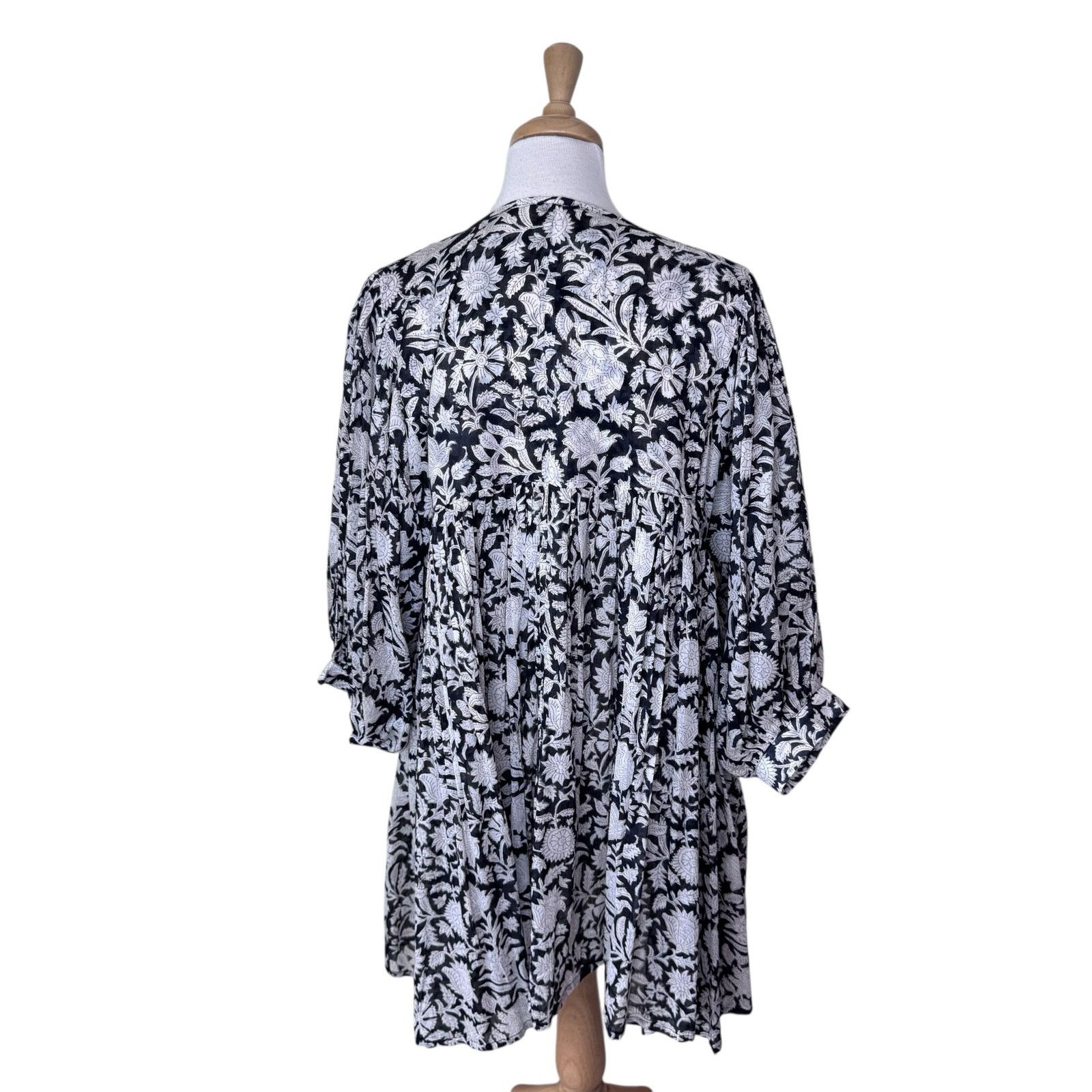 Other Daughters of India Kyra Pepper Black Brown Mini Dress XL Size XL / US 12-14 / IT 48-50 - 2 Thumbnail