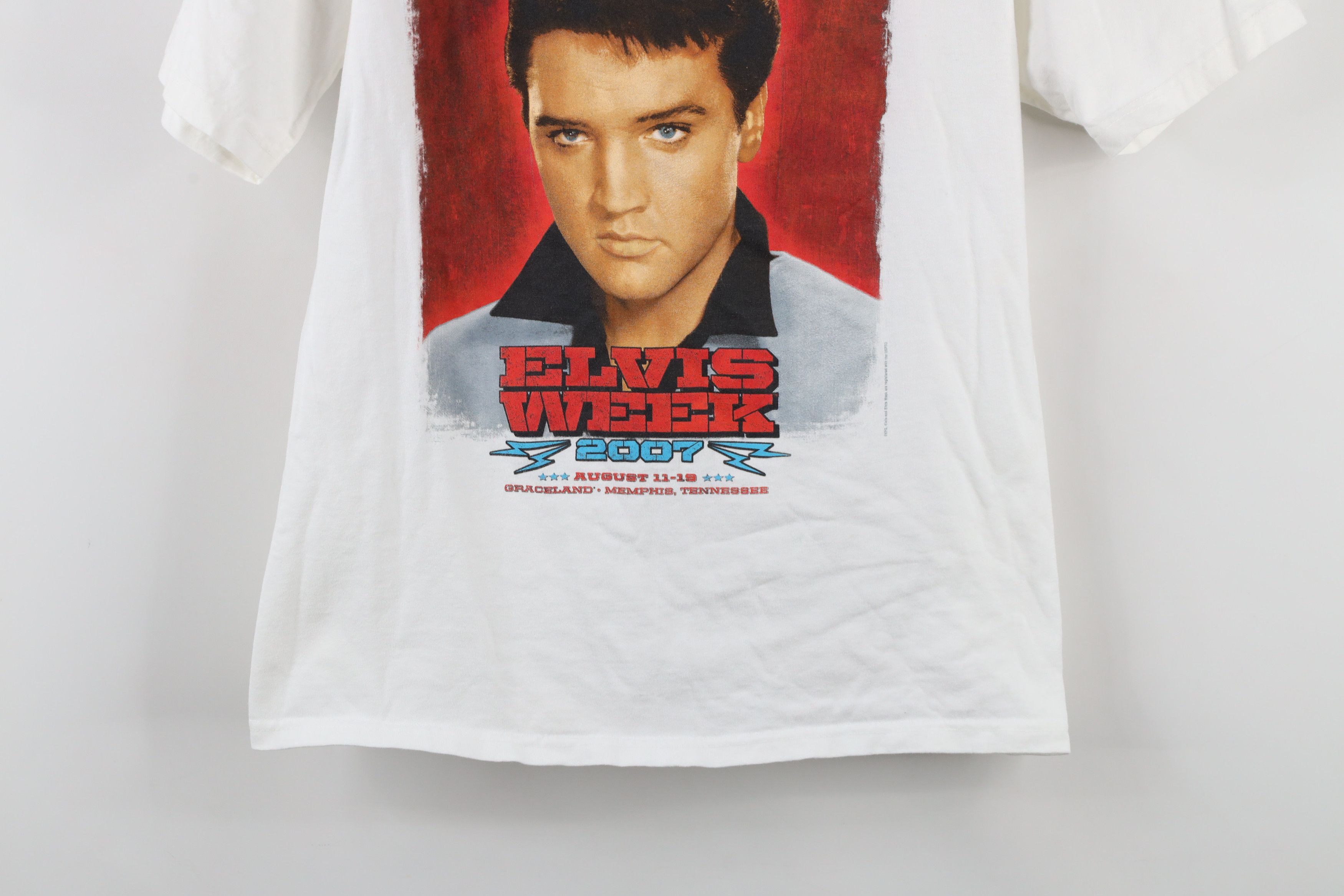 Vintage Vintage Y2K 2007 Elvis Elvis Presley Short Sleeve T-Shirt Size US S / EU 44-46 / 1 - 3 Thumbnail