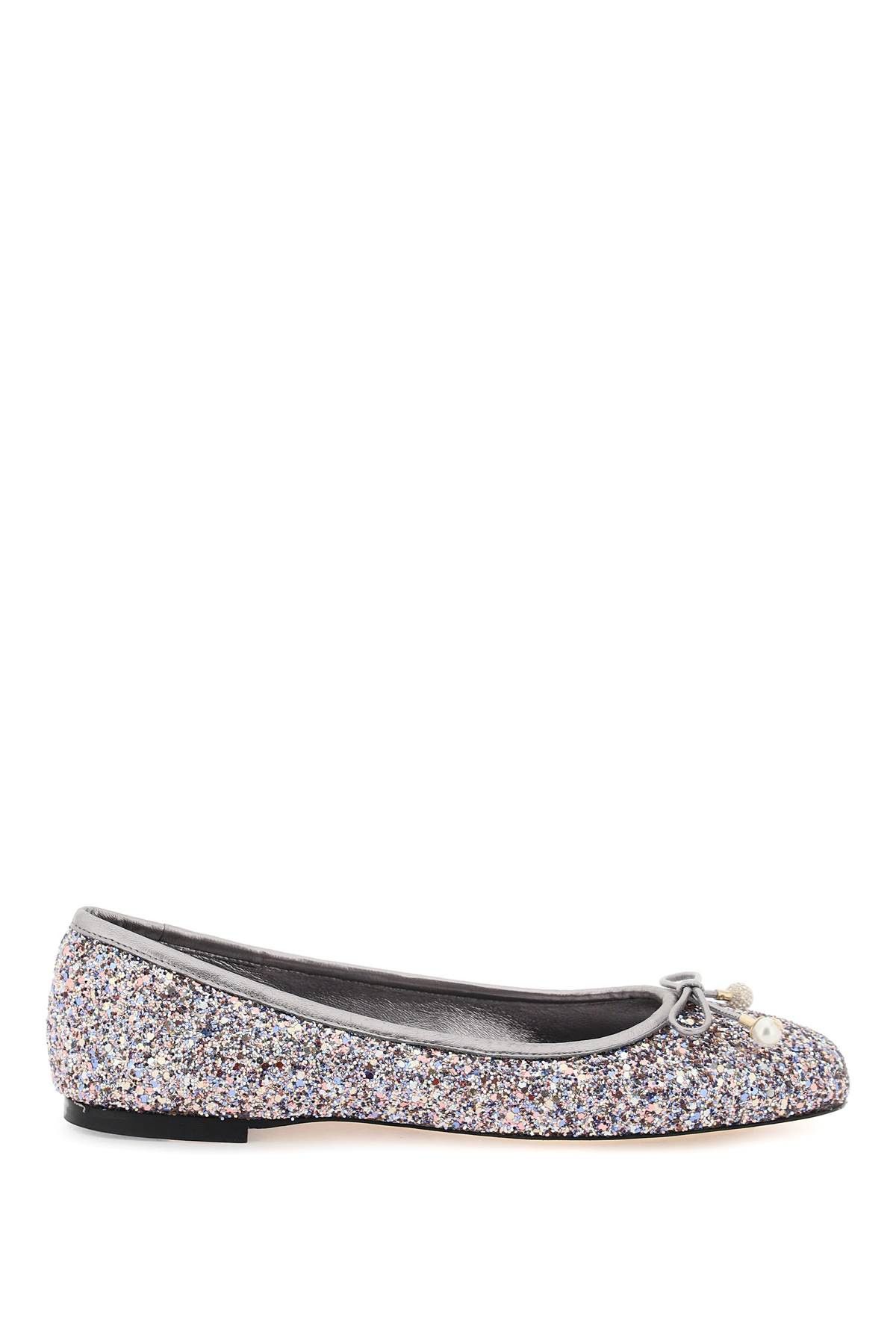 image of Jimmy Choo 'elme' Ballet Flats in Sprinkle Mix, Women's (Size 8)