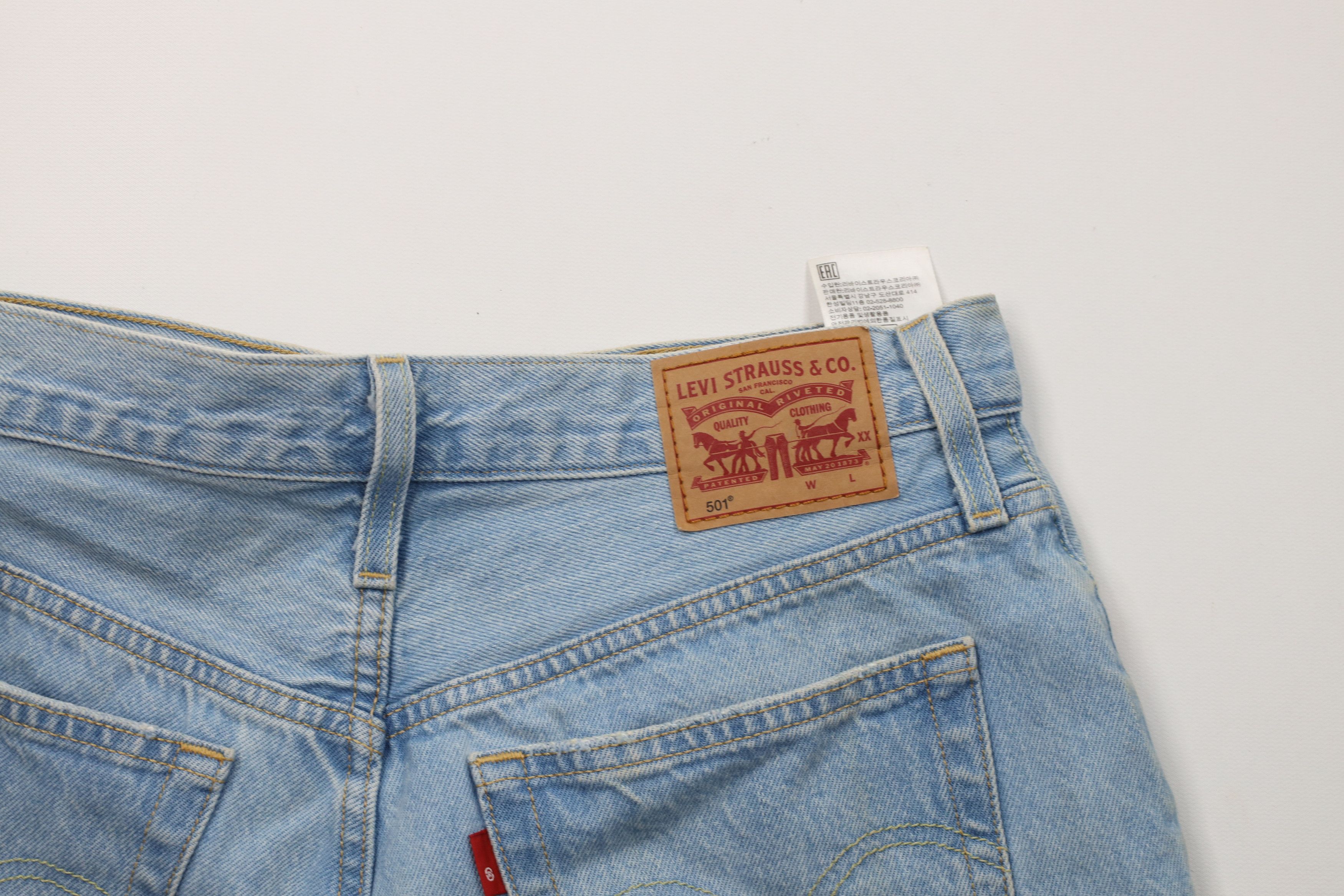 Levi's Vintage Y2K Levis 501xx Original Fit Button Fly Denim Shorts Size 27" / US 4 / IT 40 - 10 Thumbnail