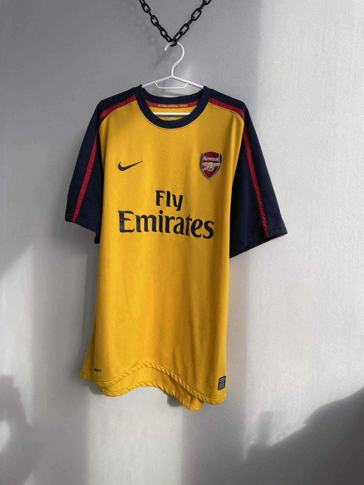 Nike Arsenal 2008 2009 Away Football Shirt Soccer Jersey Nike Size US XXL / EU 58 / 5 - 2 Thumbnail