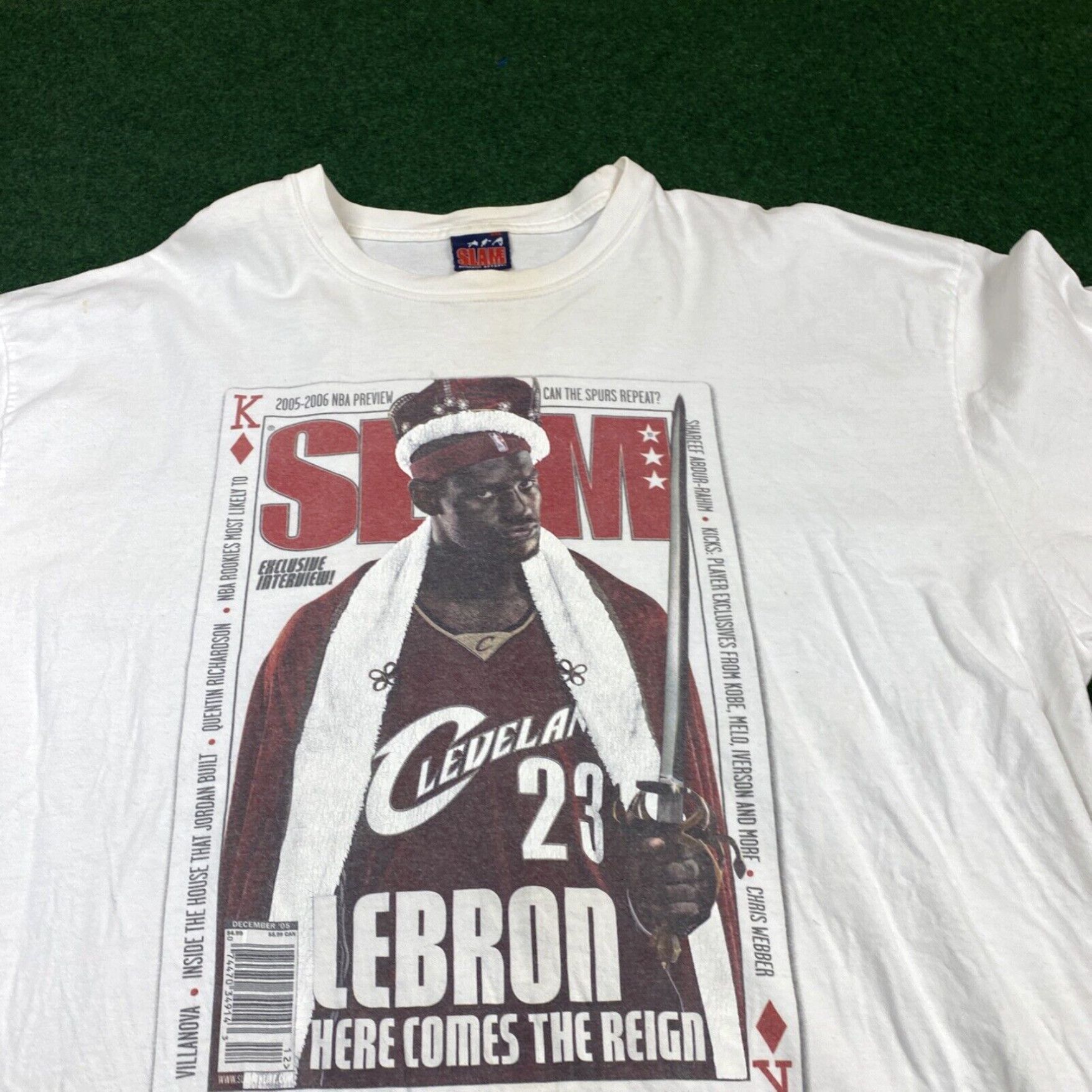 NBA Vintage Lebron James T Shirt Size Xxl Slam Magazine Nba Promo Rare VTG Size US XXL / EU 58 / 5 - 6 Thumbnail