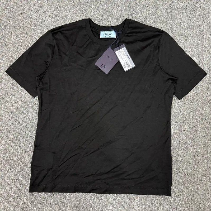Prada Prada Black Cotton Men's T-Shirt Size US M / EU 48-50 / 2 - 1 Thumbnail