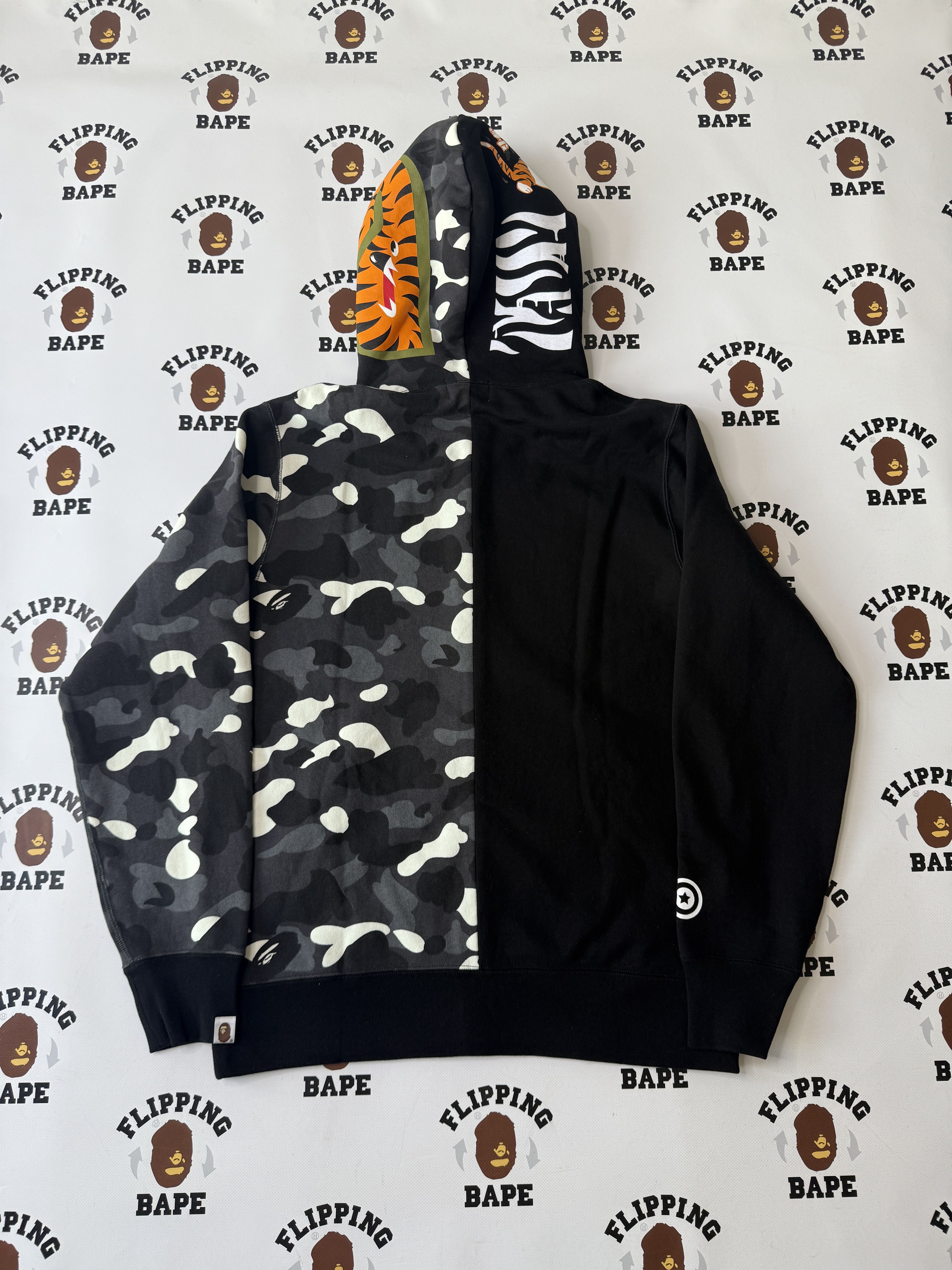 BAPE CITY CAMO TIGER SHARK FULL ZIP HOODIE AW25