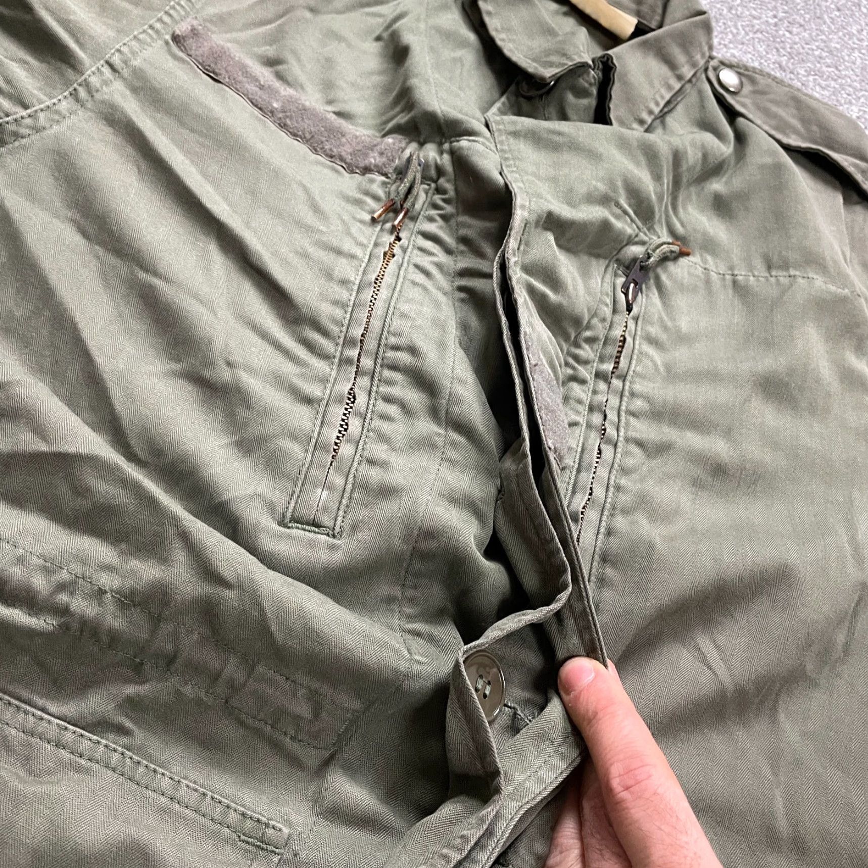 Vintage 88 Military Jacket Womens Medium Army Green Parka Button Down Outdoor Hunting Jacket Size M / US 6-8 / IT 42-44 - 6 Thumbnail
