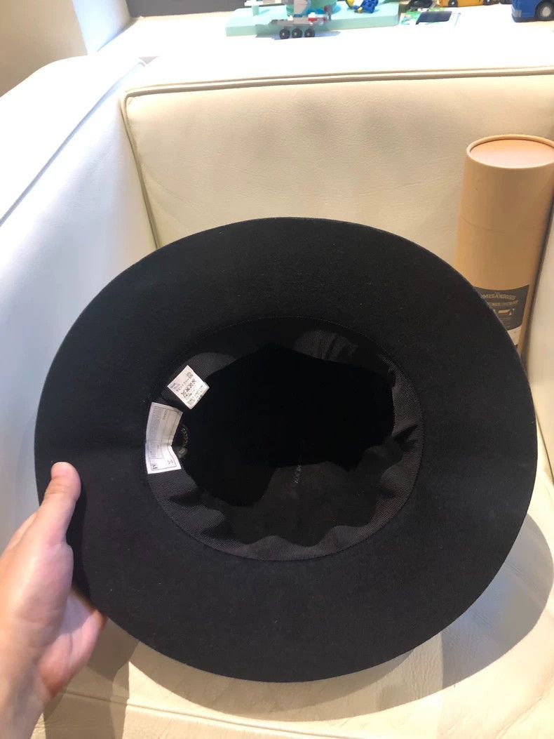 Comme des Garcons Black Felt Dress Hat for Men-2506 Size ONE SIZE - 4 Thumbnail