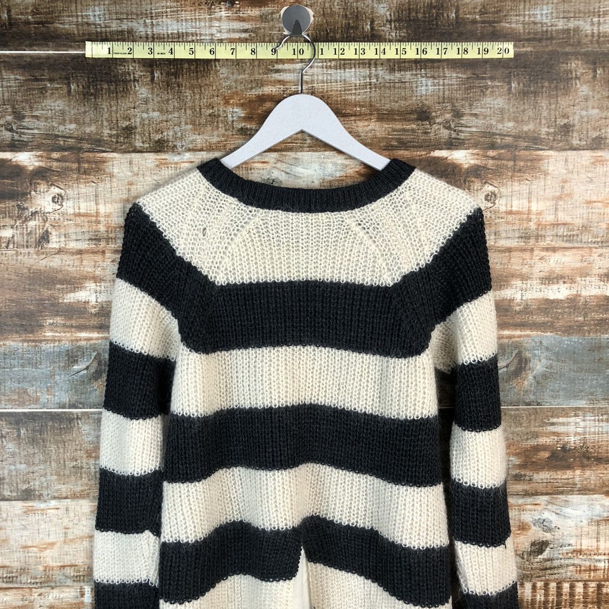 Ann Taylor × OVER THE STRiPES Ann Taylor Stripe Brown Knitwear #A2235 Size S / US 4 / IT 40 - 12 Thumbnail