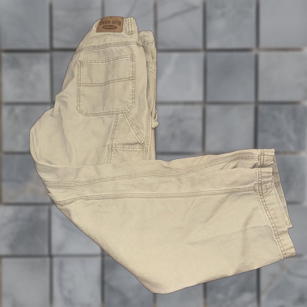 Old Navy VINTAGE Old Navy Canvas Carpenter Pants Men 30x32 Tan Jeans Canvas Straight 30 32 Mens Size US 30 / EU 46 - 1 Thumbnail