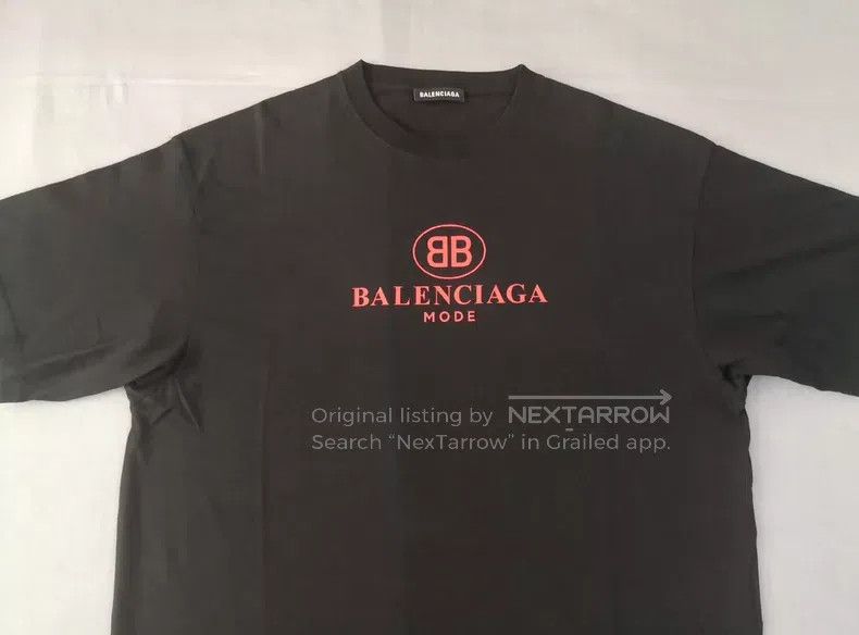 Balenciaga Balenciaga Black, letter printed T-shirt Size US M / EU 48-50 / 2 - 3 Thumbnail