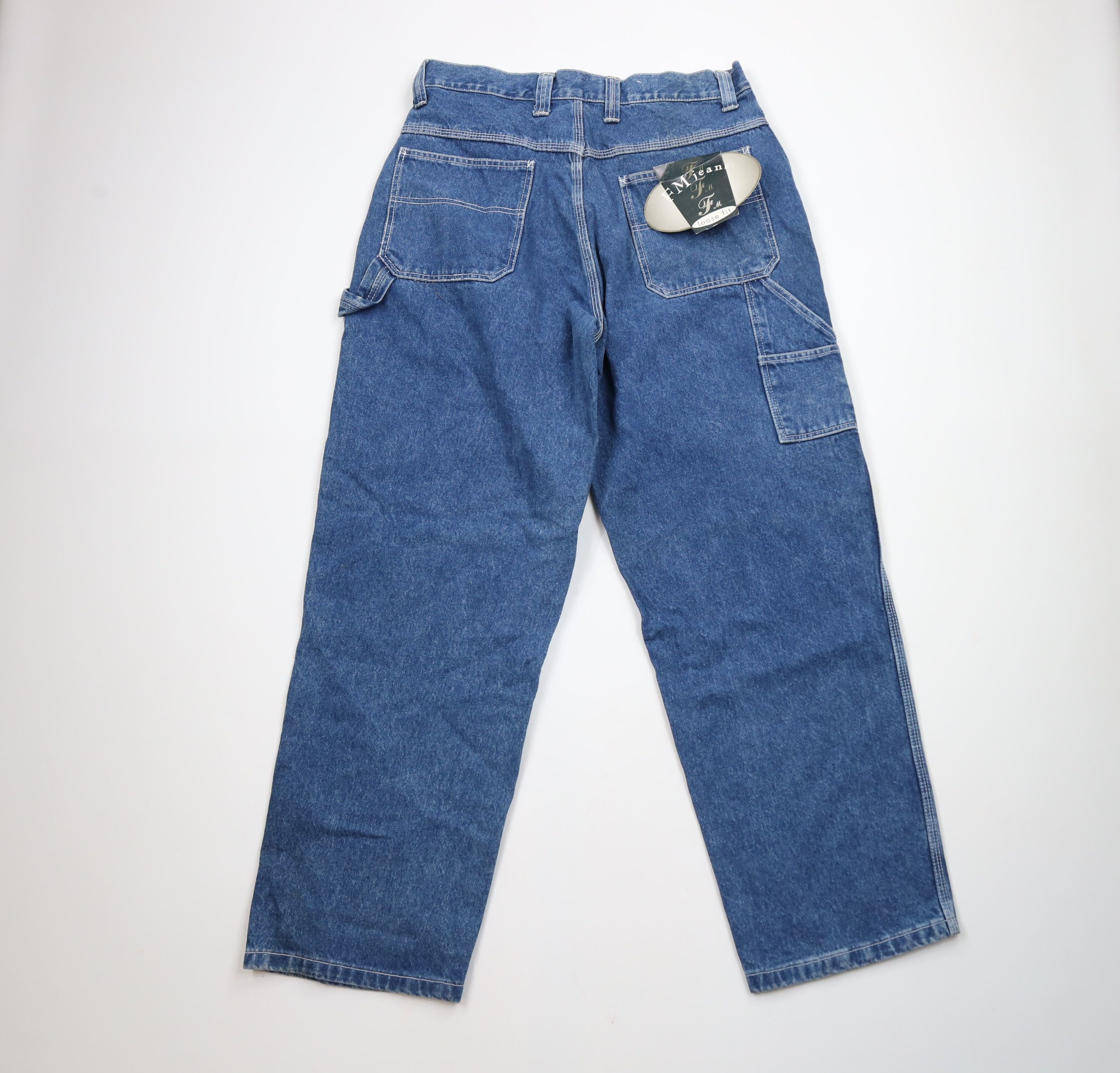 Vintage Deadstock Vintage 90s Streetwear Baggy Dungaree Denim Jeans Size US 34 / EU 50 - 8 Thumbnail