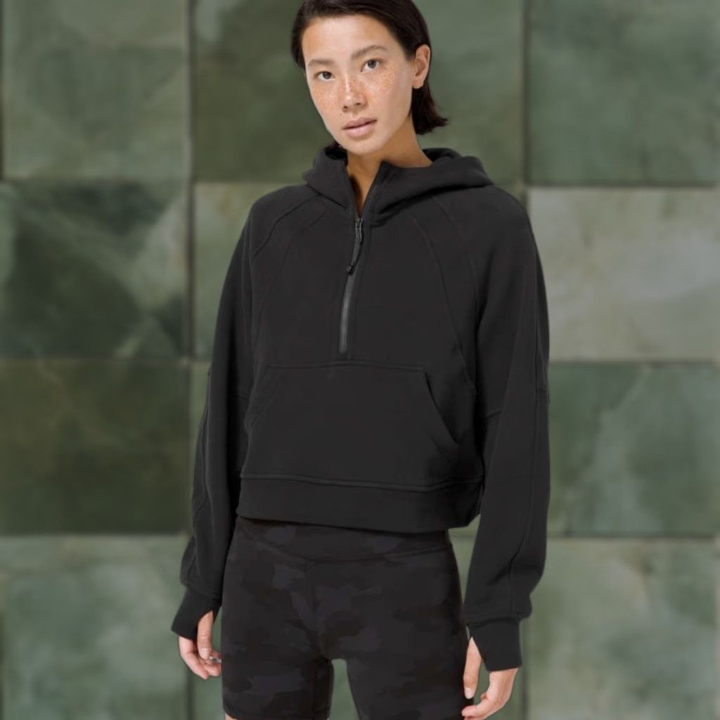 Lululemon Lululemon Scuba Half-Zip Oversized Women's XS/S Black Hoodie Size S / US 4 / IT 40 - 1 Thumbnail