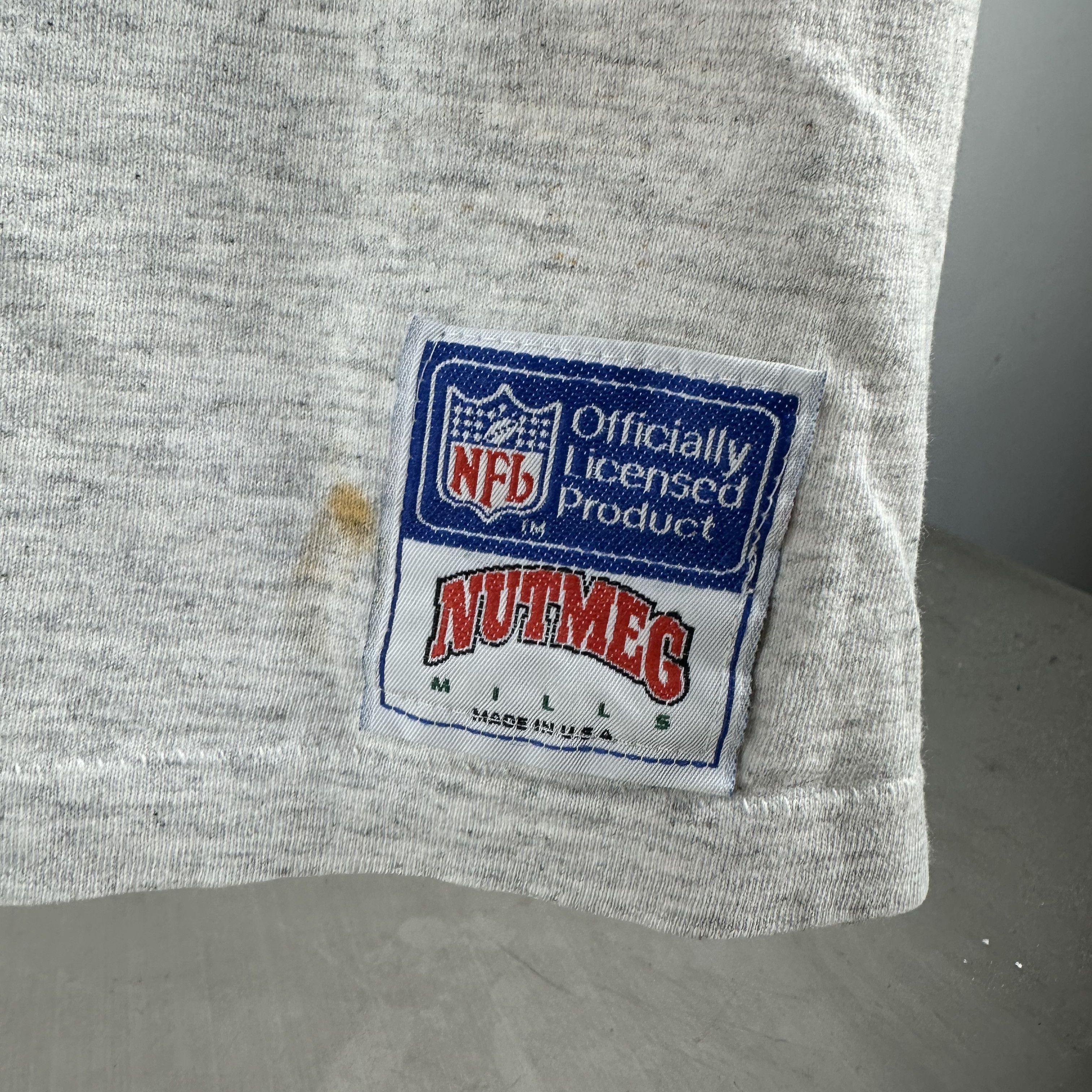 Vintage 90s Jerry Rice San Francisco 49ers NFL Nutmeg Card T-shirt Size US L / EU 52-54 / 3 - 6 Thumbnail