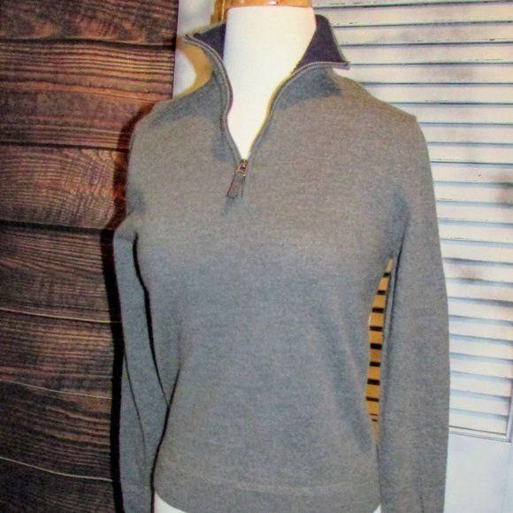 Nordstrom John W. Nordstrom Sm Merino Wool 1/4 Zip Sweater Size S / US 4 / IT 40 - 1 Thumbnail