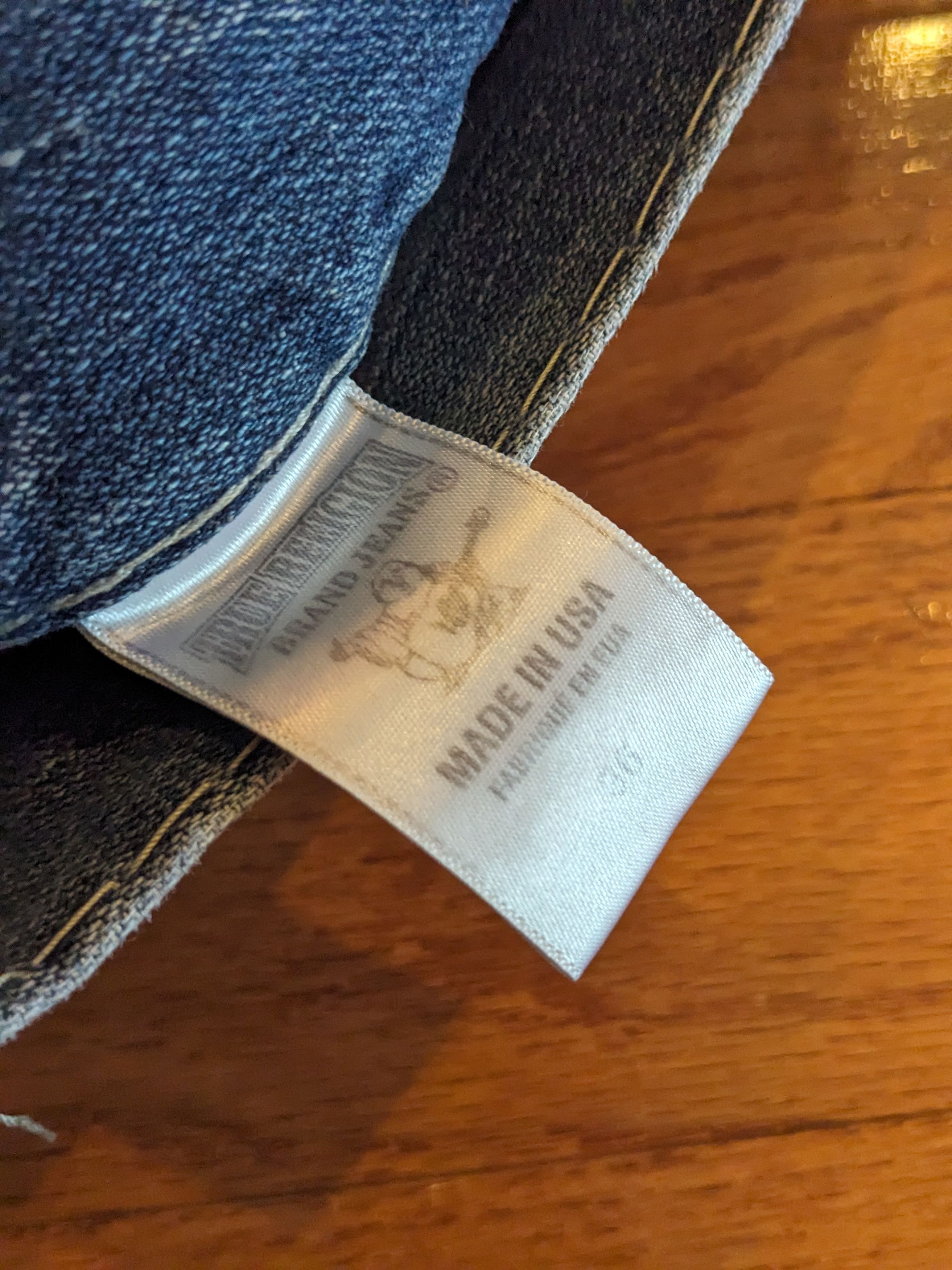 True Religion × Vintage Vintage Y2K True Religion 36x34 Ricky Super T Relaxed Denim Size US 36 / EU 52 - 9 Thumbnail
