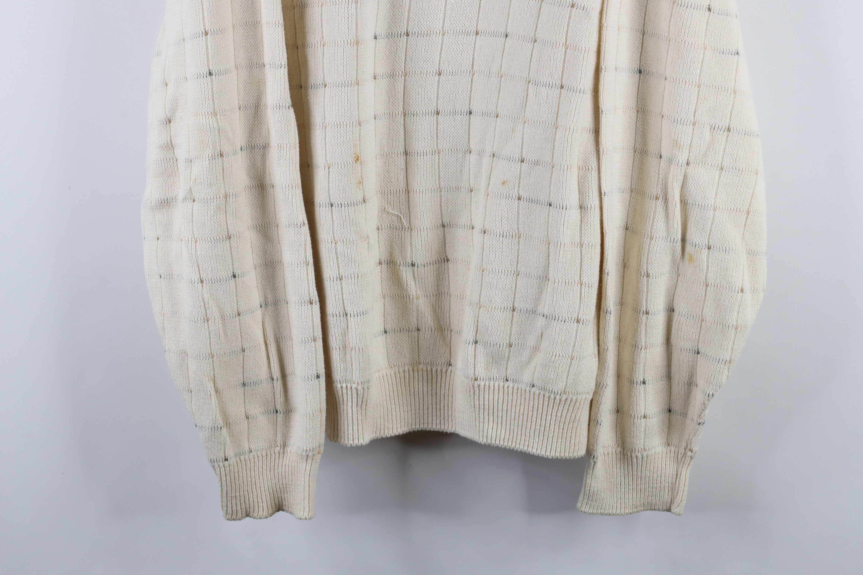 Vintage Vintage 90s Streetwear Ribbed Knit Golf Sweater Cotton USA Size US XL / EU 56 / 4 - 3 Thumbnail