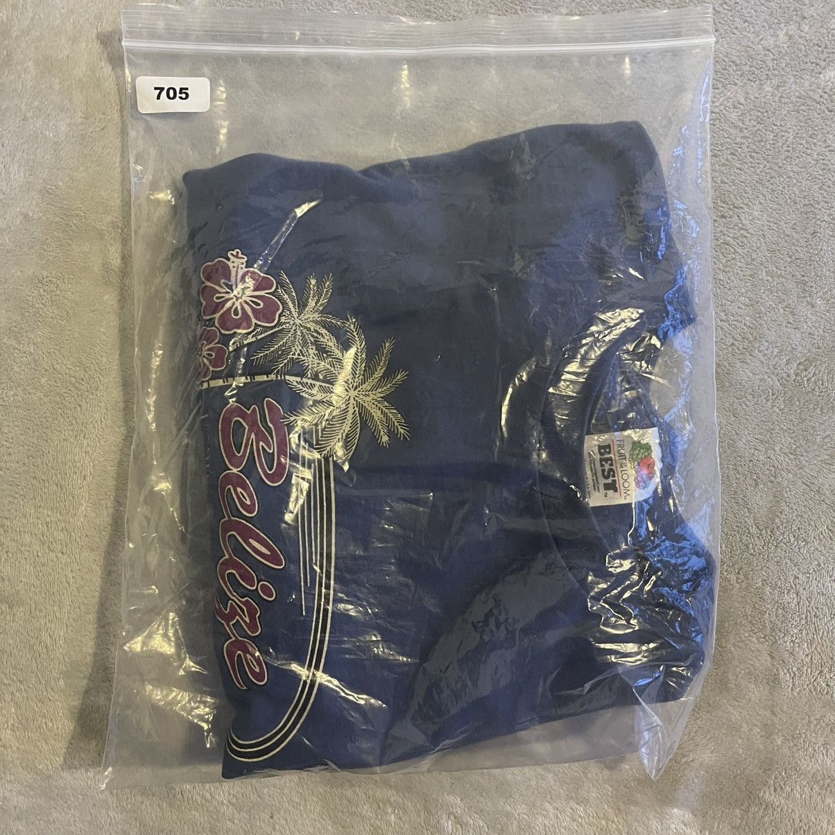 Fruit Of The Loom Vintage Belize Shirt Men Large Blue Y2K Streetwear Gym Tee Size US L / EU 52-54 / 3 - 7 Thumbnail