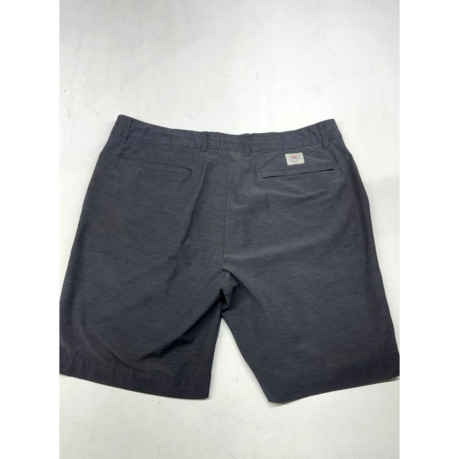 Faherty Faherty All Day Shorts Mens 36 Gray Chino Performance Stretch Pocket Front 9 Inseam Zip Regular Rise Solid Summer Preppy Casual Travel Size US 36 / EU 52 - 6 Thumbnail