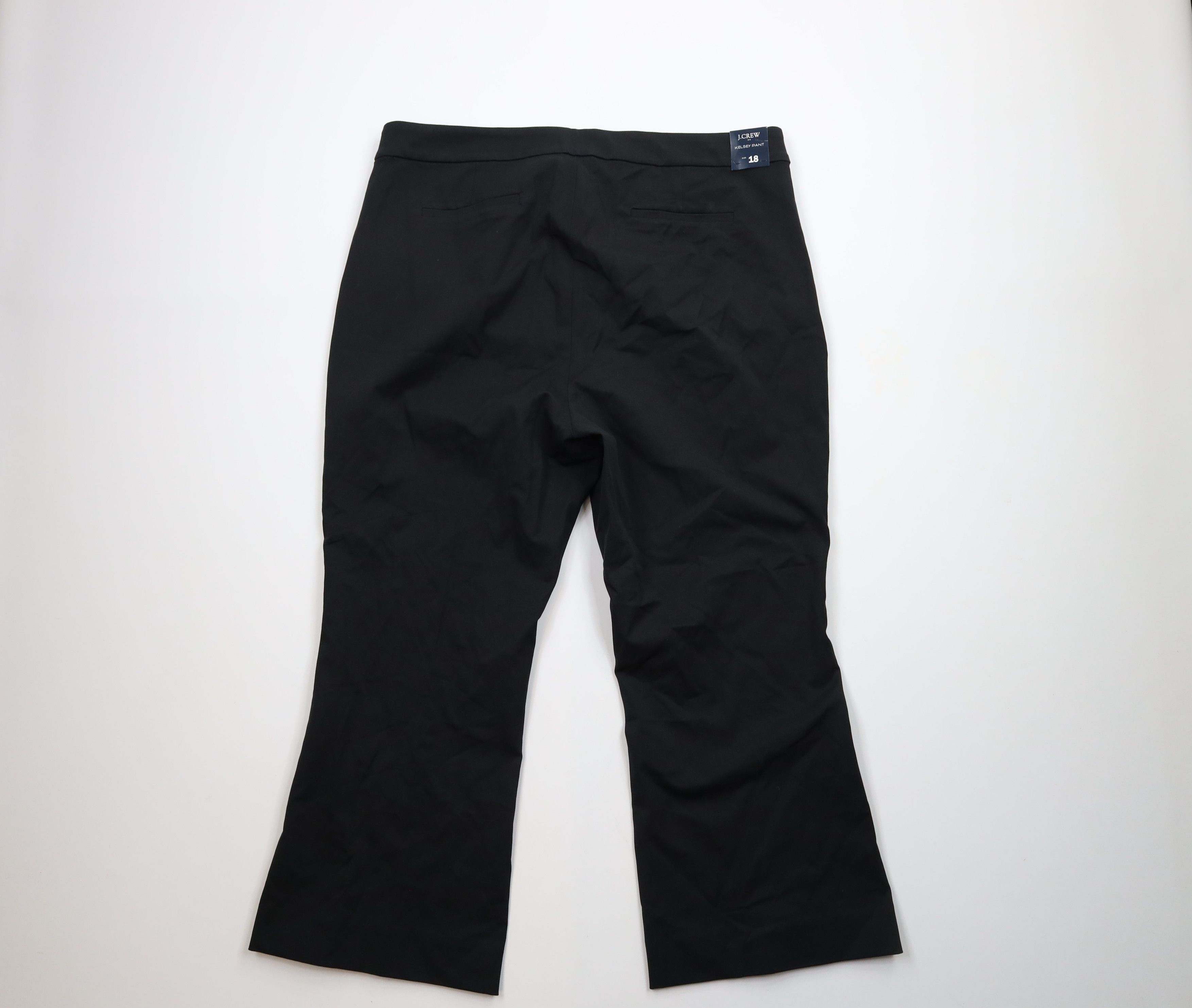 J.Crew × Vintage New J Crew Stretch Wide Leg Flared Kelsey Chino Pants Black Size 40" / US 18 - 7 Thumbnail