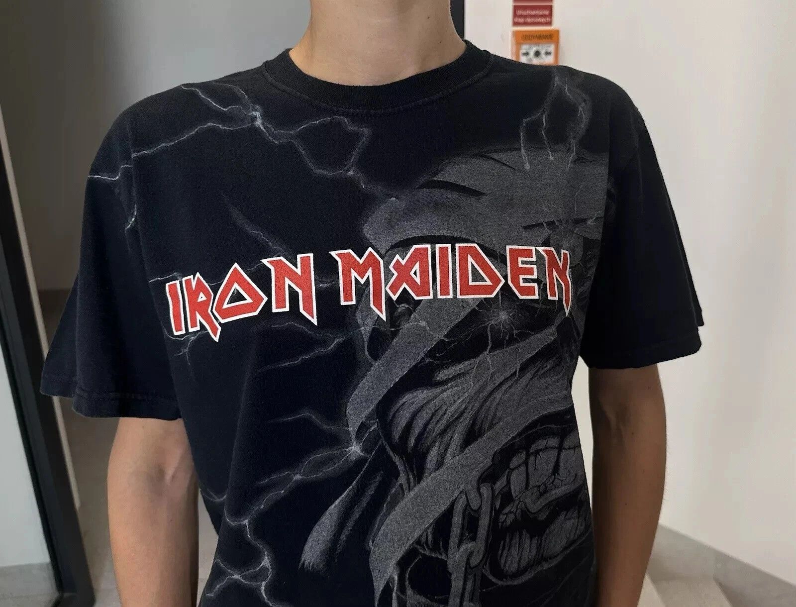 Fruit Of The Loom VINTAGE 2000s IRON MAIDEN 2008 T-SHIRT TEE PRINT OFFICIAL Size US M / EU 48-50 / 2 - 6 Thumbnail