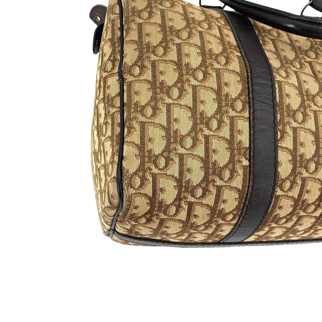 Dior Dior - Boston Handbag Trotter Monogram Beige Brown Leather Size ONE SIZE - 7 Thumbnail