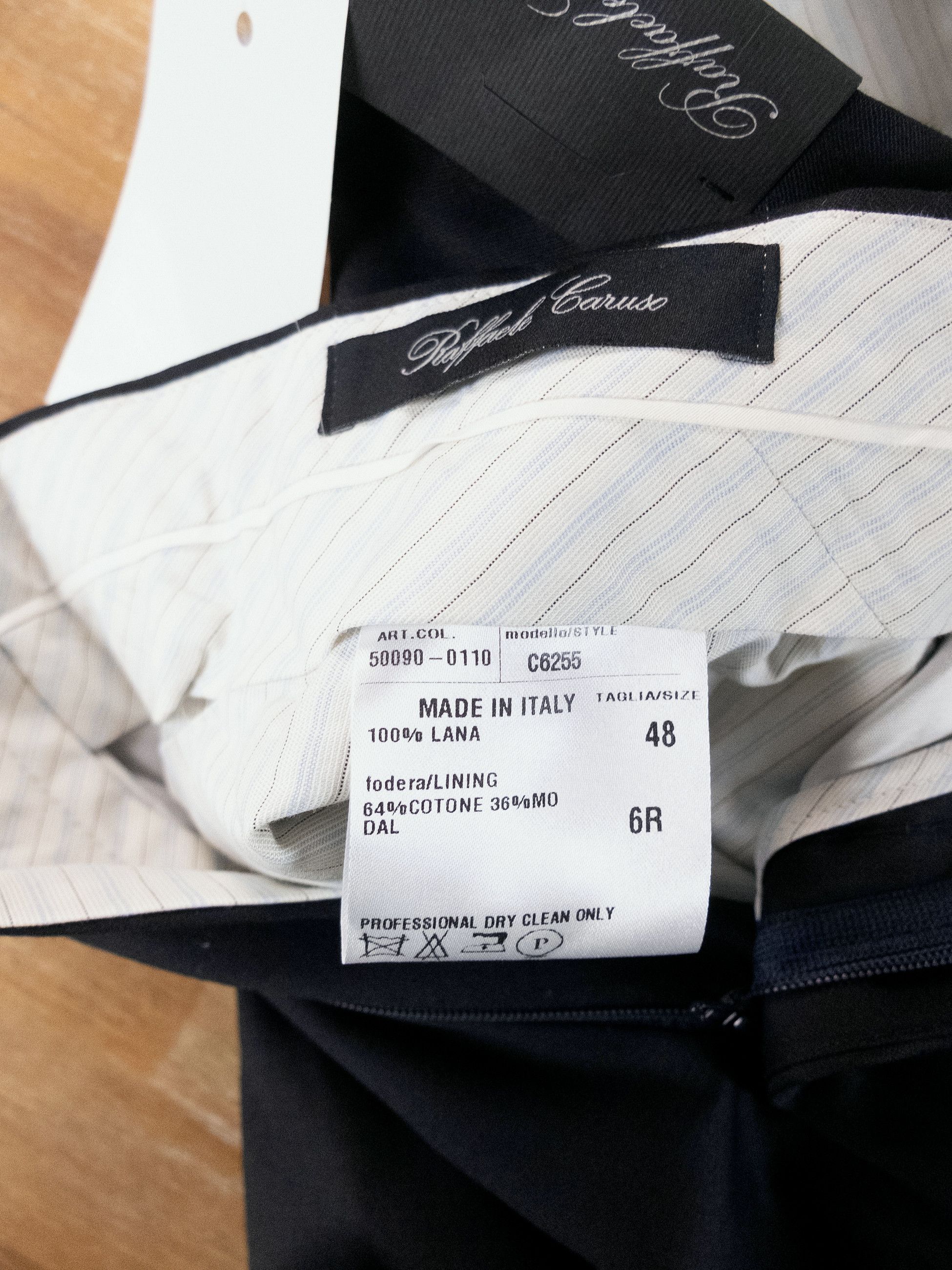 Caruso CARUSO navy blue wool dress pants trousers 32 / 48 Size US 32 / EU 48 - 6 Thumbnail
