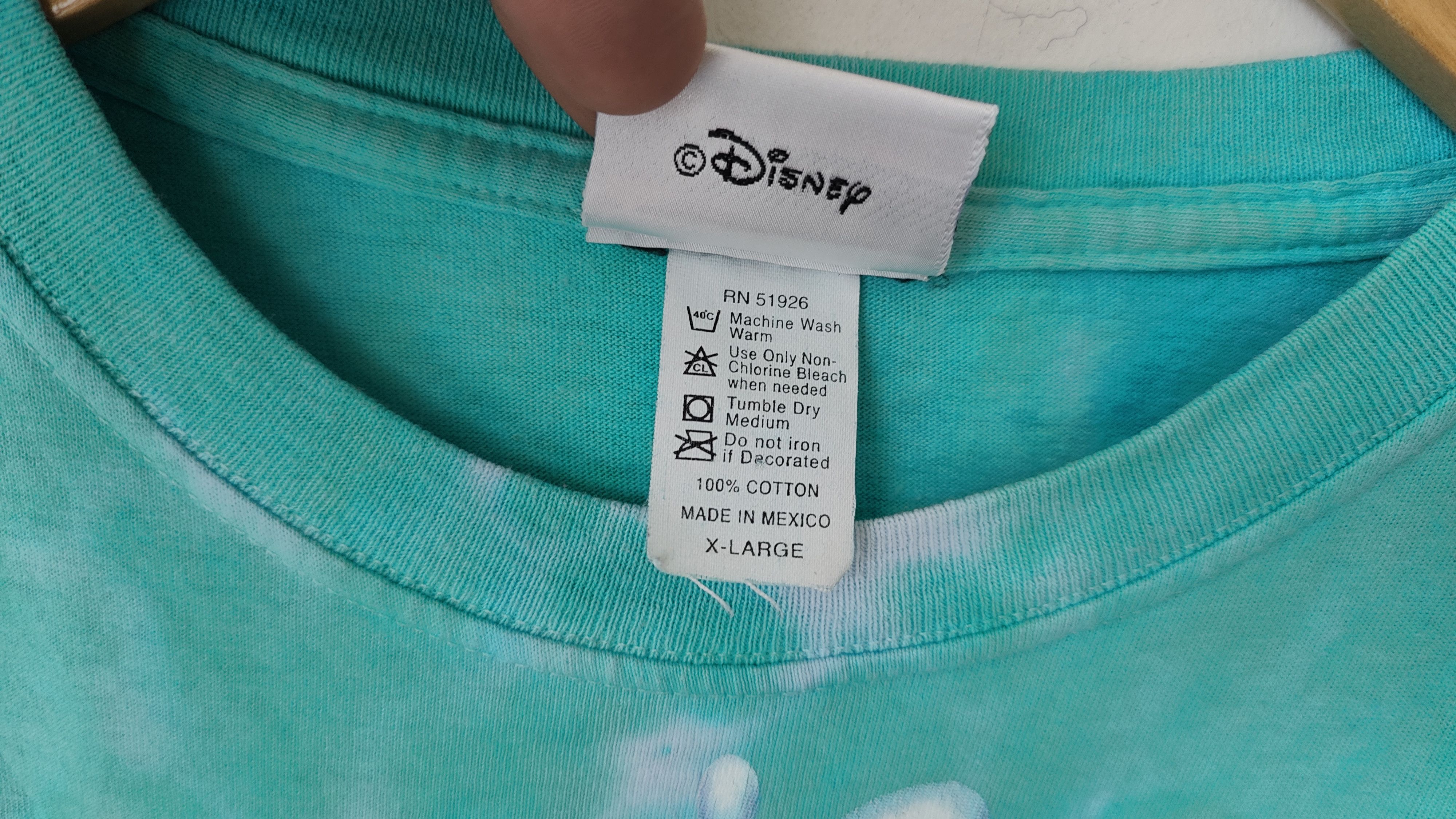 Disney Mickey Mouse Splash Mountain 90s Vintage Big Print tshirt Size US XL / EU 56 / 4 - 3 Thumbnail