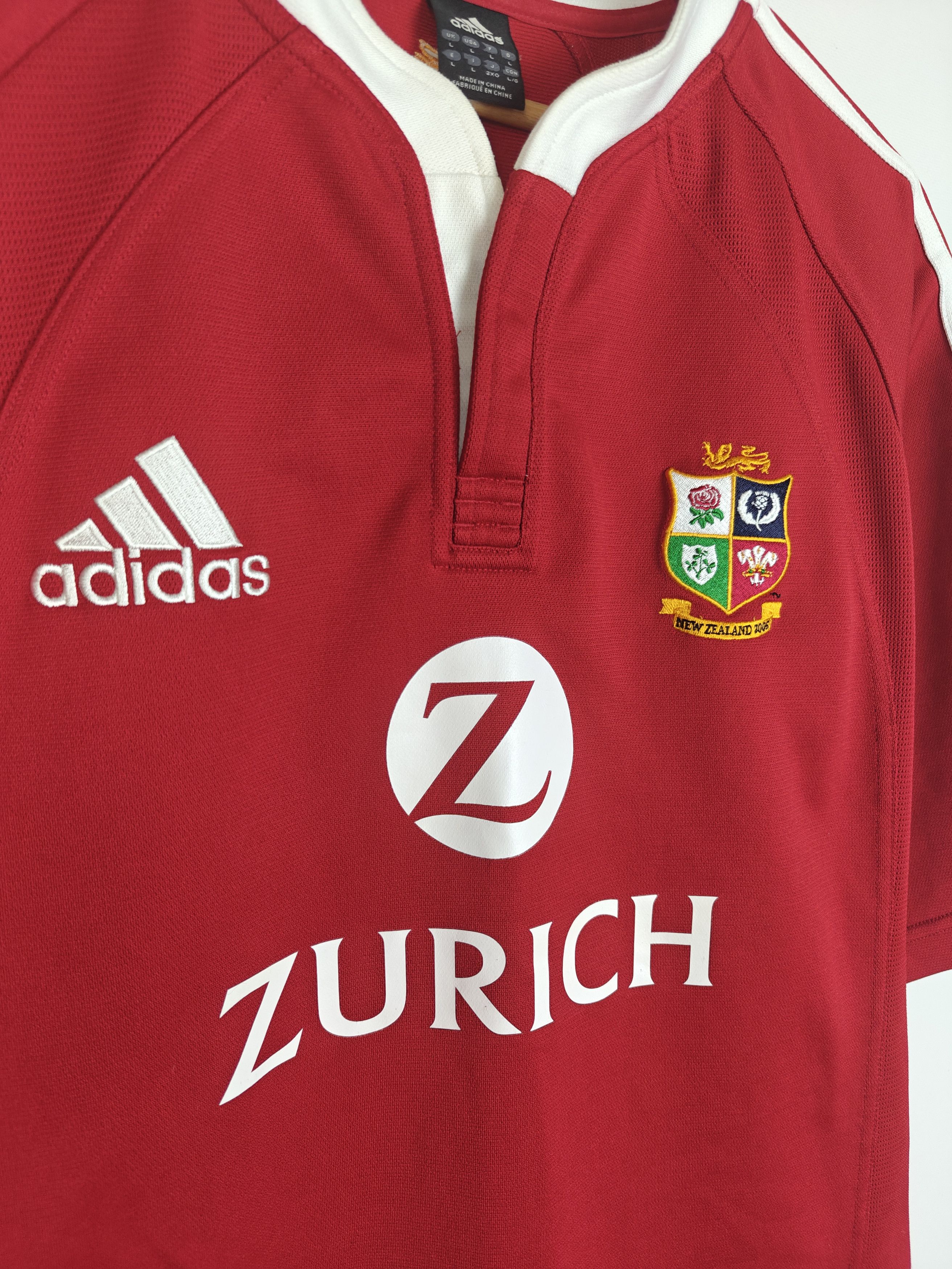 Adidas Adidas Jersey T-Shirt Zurich New Zealand 2005 Red size L Size US L / EU 52-54 / 3 - 4 Thumbnail