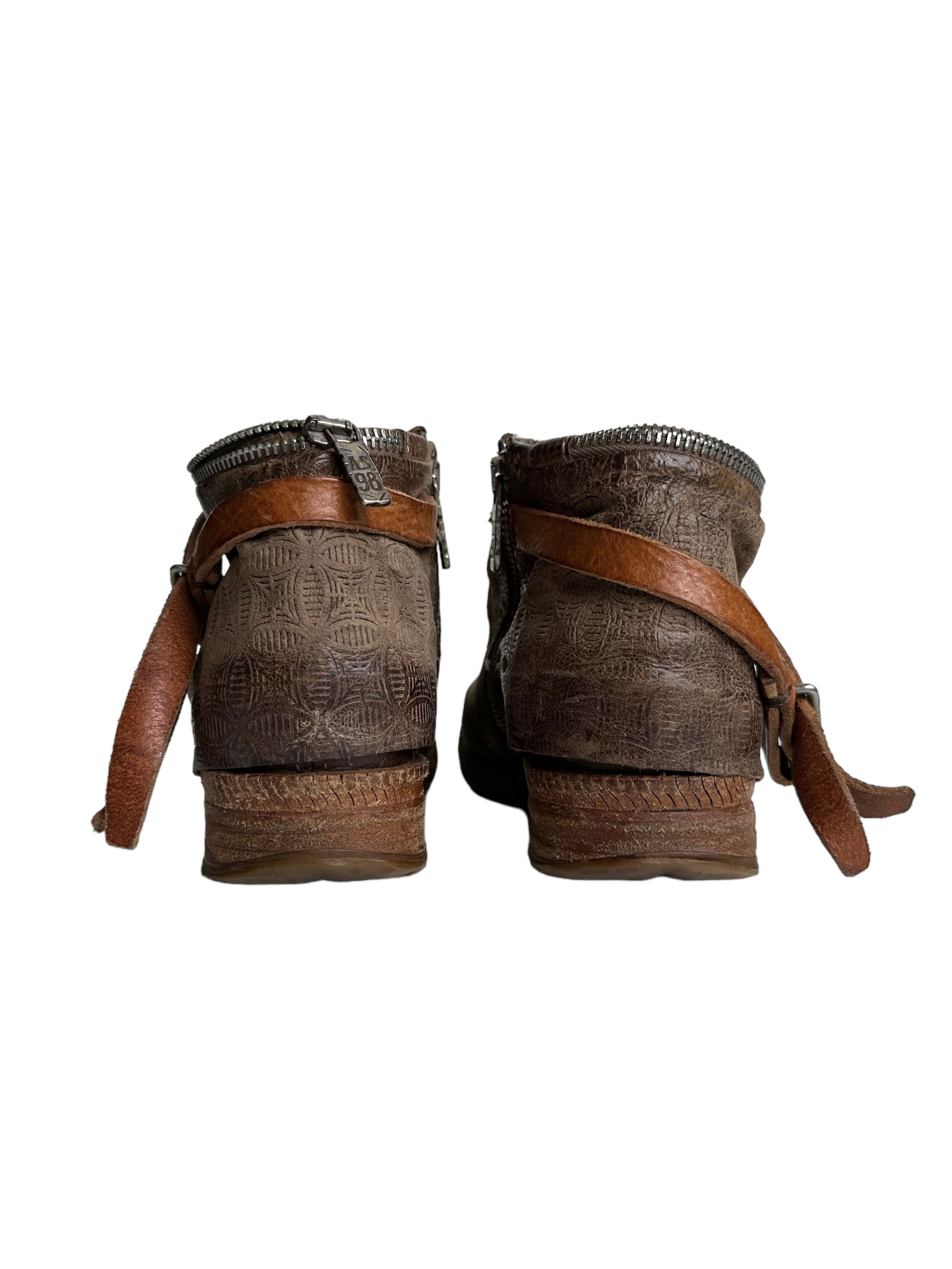 A.S.98 Airstep A.S. 98 Distressed Zip Boots EU39/US8 Size US 9 / IT 39 - 5 Thumbnail
