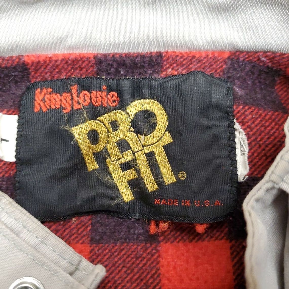 Vintage VINTAGE King Louie Bomber Jacket Mens L Beige Plaid Flannel Lined Grandpa Retro Fishing Jacket Size US L / EU 52-54 / 3 - 5 Thumbnail