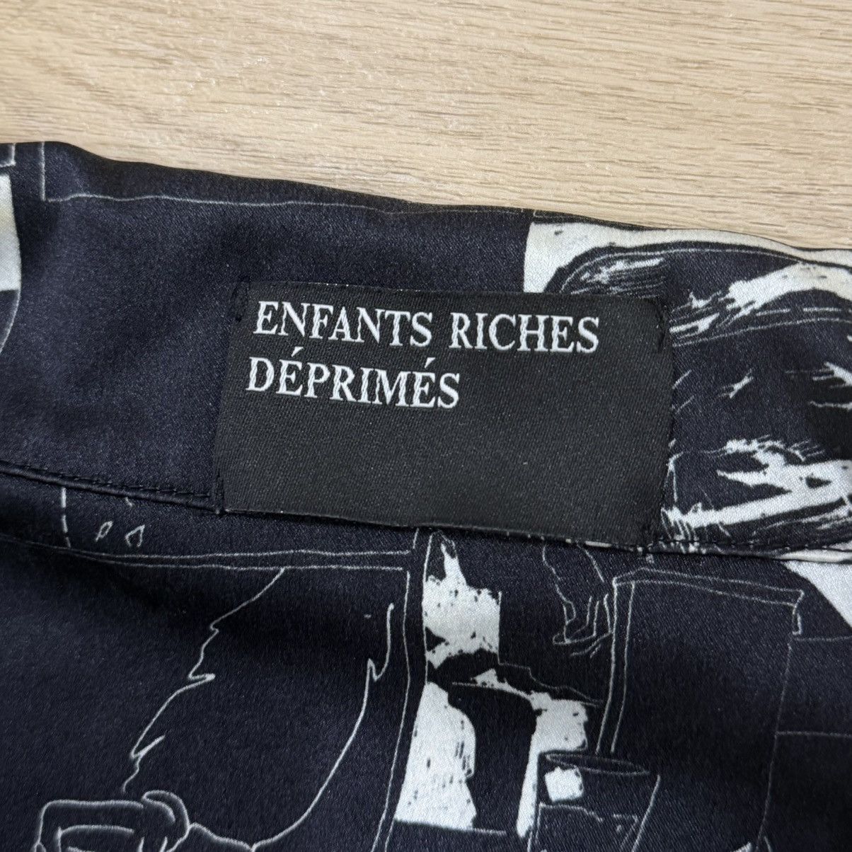 Enfants Riches Deprimes Enfants Riches Deprimes Black Silk Button Up Size US L / EU 52-54 / 3 - 3 Thumbnail