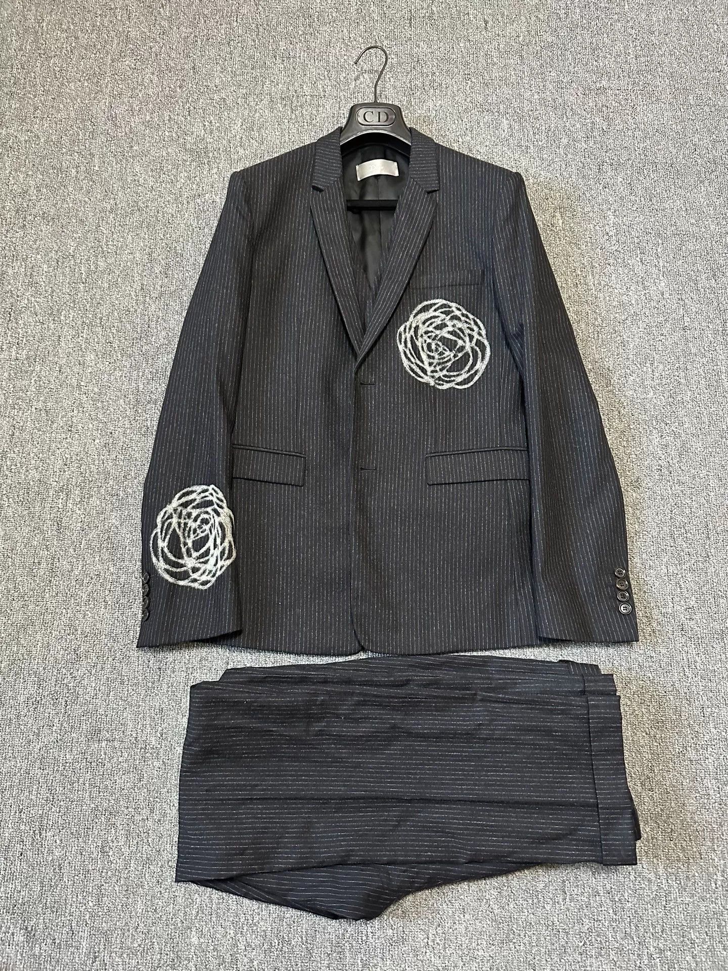 Kris Van Assche Dior Homme 14FW Lily of the Valley Suit Set Size US M / EU 48-50 / 2 - 1 Thumbnail