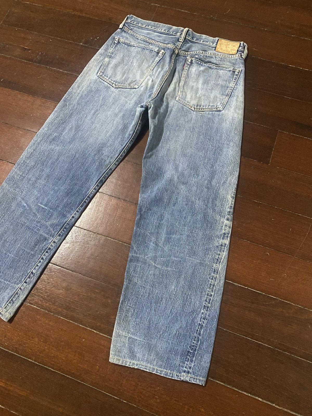 Warehouse Vintage PHERROWS distressed denim wide leg selvedge Size US 34 / EU 50 - 10 Thumbnail