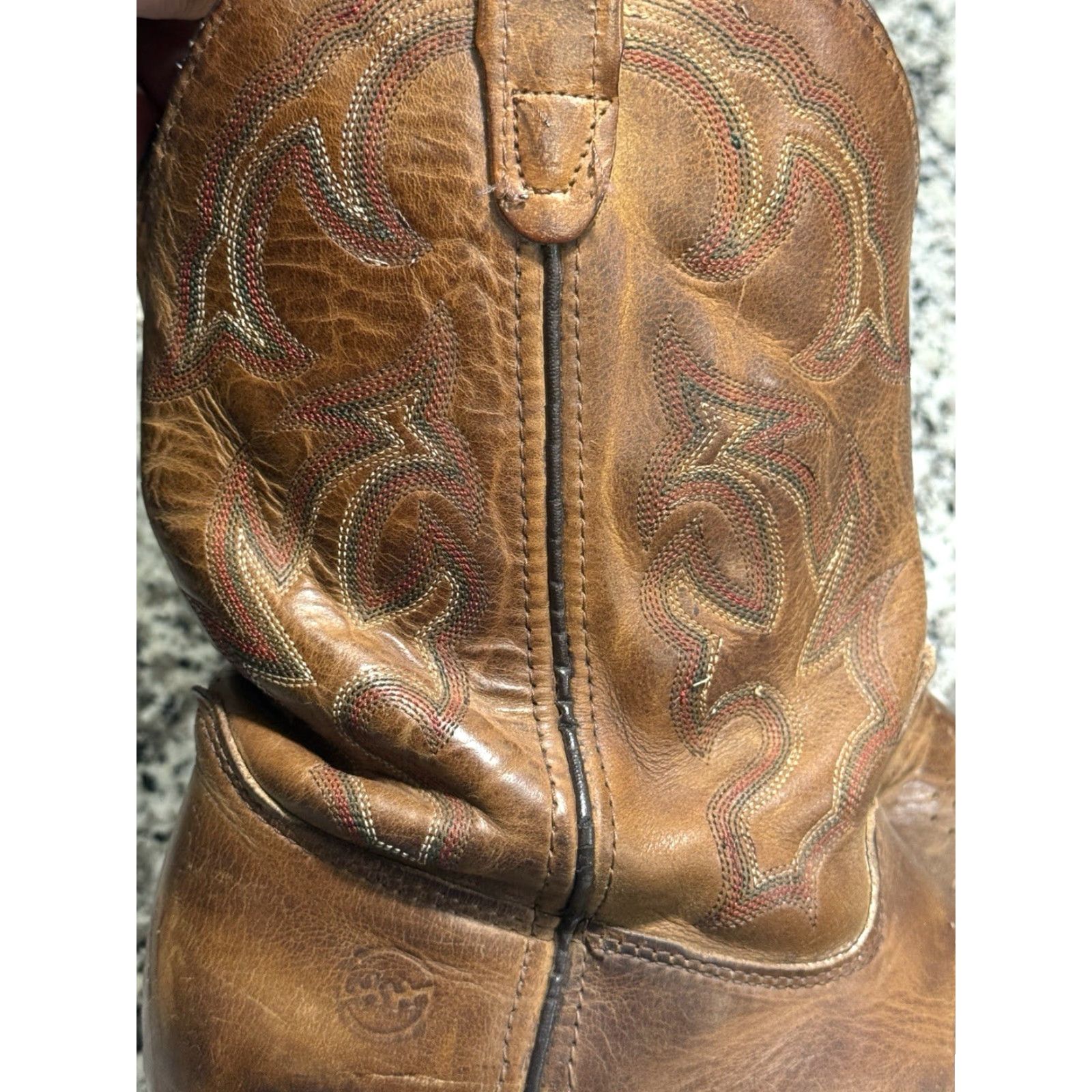 Doublet Double H DH3560 Western Boots Mens 10D Brown Leather Square Toe USA Jase Roper Size US 10 / EU 43 - 3 Thumbnail