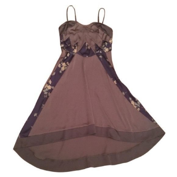 Free People Free People silk satin floral high low dress Size M / US 6-8 / IT 42-44 - 2 Thumbnail