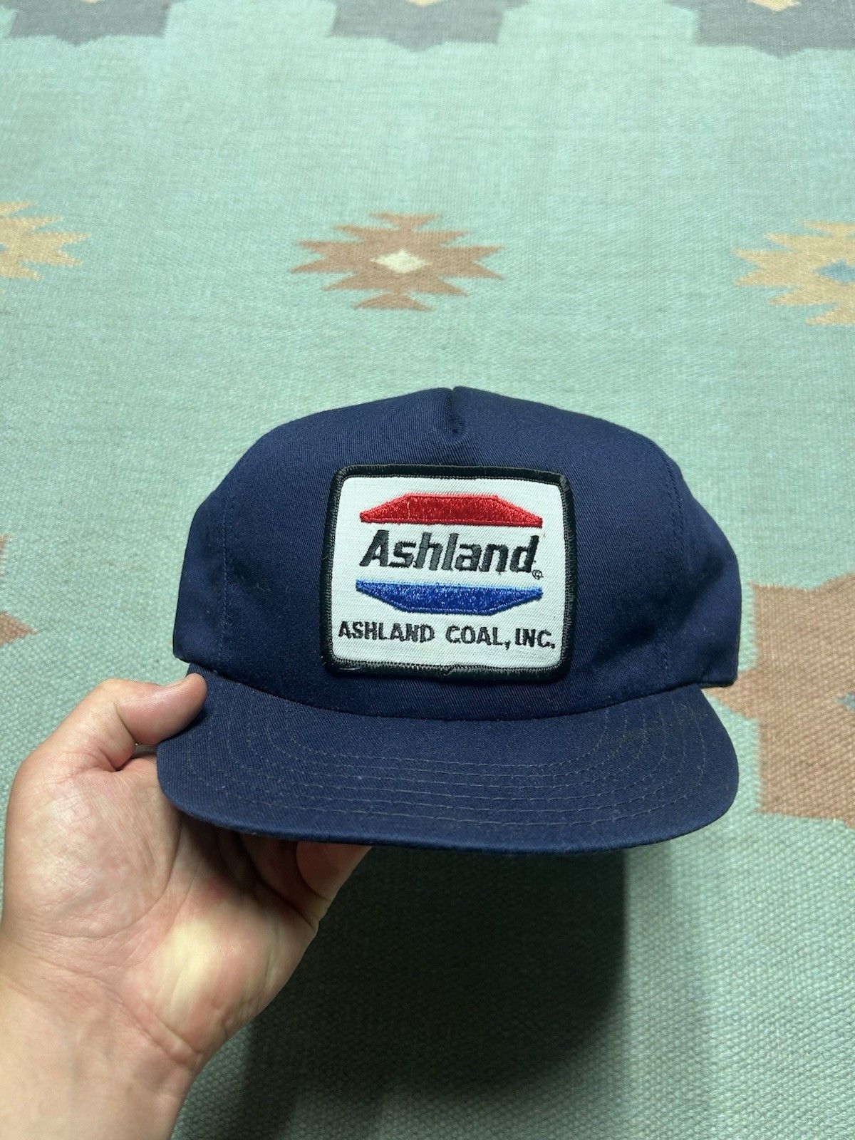 Vintage Vintage 80s Snapback hat Ashland Coal Navy blue patch USA Size ONE SIZE - 2 Thumbnail