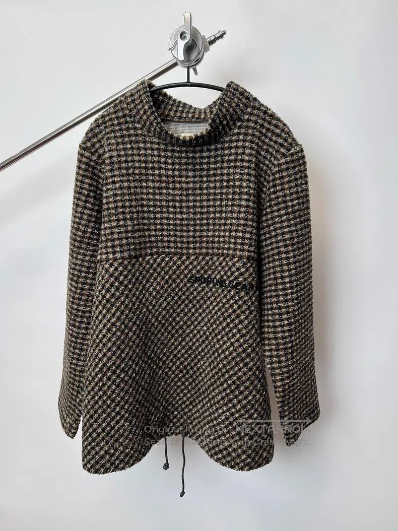 Issey Miyake Issey Miyake Houndstooth Fleece Drawstring Stand Collar Ja Size US M / EU 48-50 / 2 - 2 Thumbnail