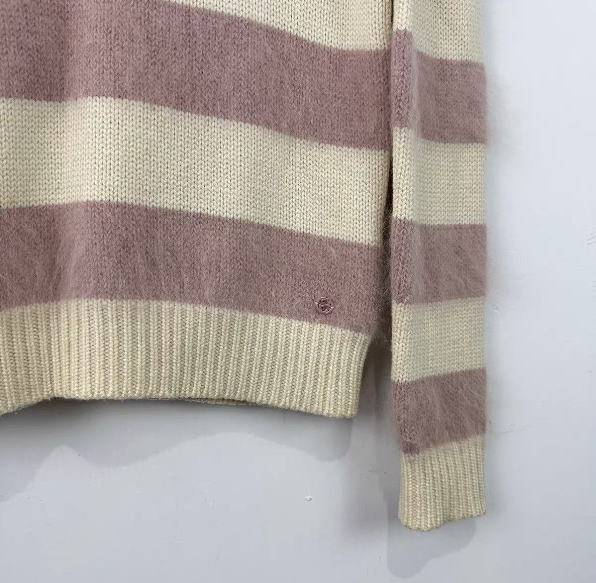 Gucci Gucci Pink Striped Sweater J42 Size XS / US 0-2 / IT 36-38 - 3 Thumbnail