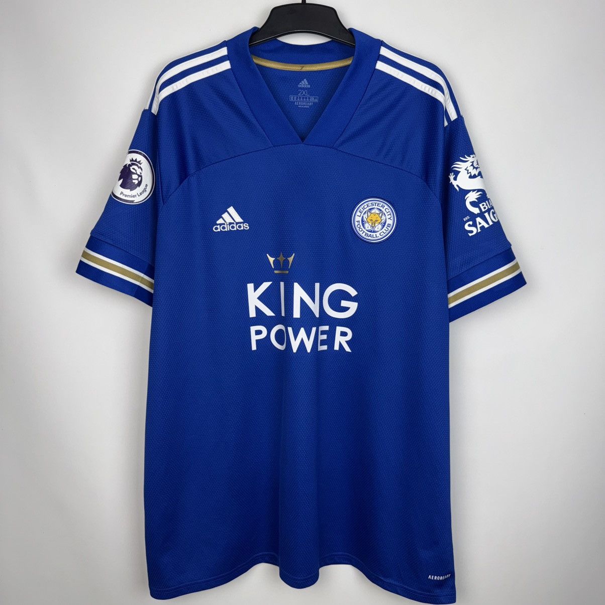 Adidas LEICESTER CITY 2020 2021 HOME FOOTBALL SHIRT SOCCER JERSEY Size US XXL / EU 58 / 5 - 1 Thumbnail