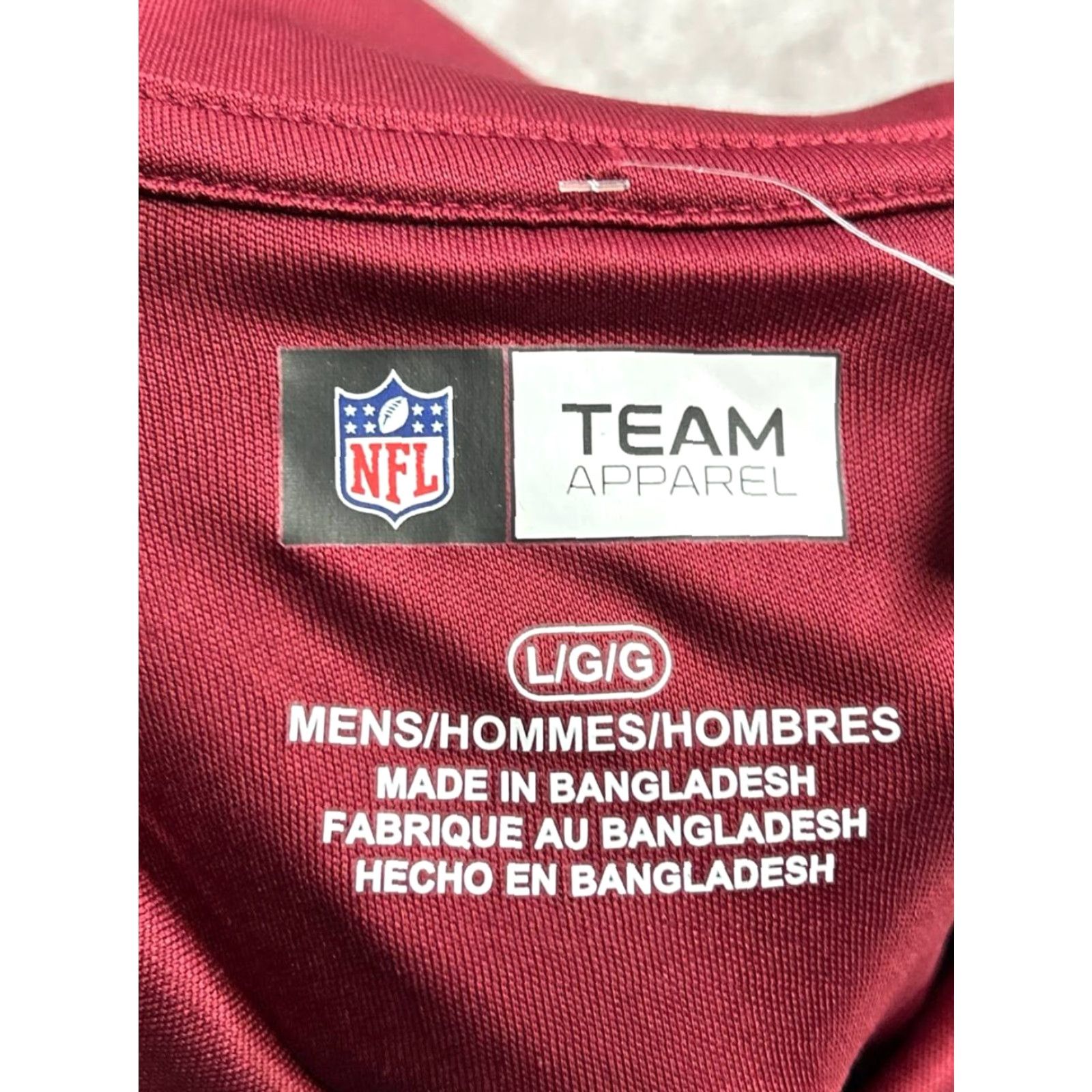 NFL NFL Shirt Large Red Logo Washington Commanders Football Team Apparel Mens Size US L / EU 52-54 / 3 - 6 Thumbnail