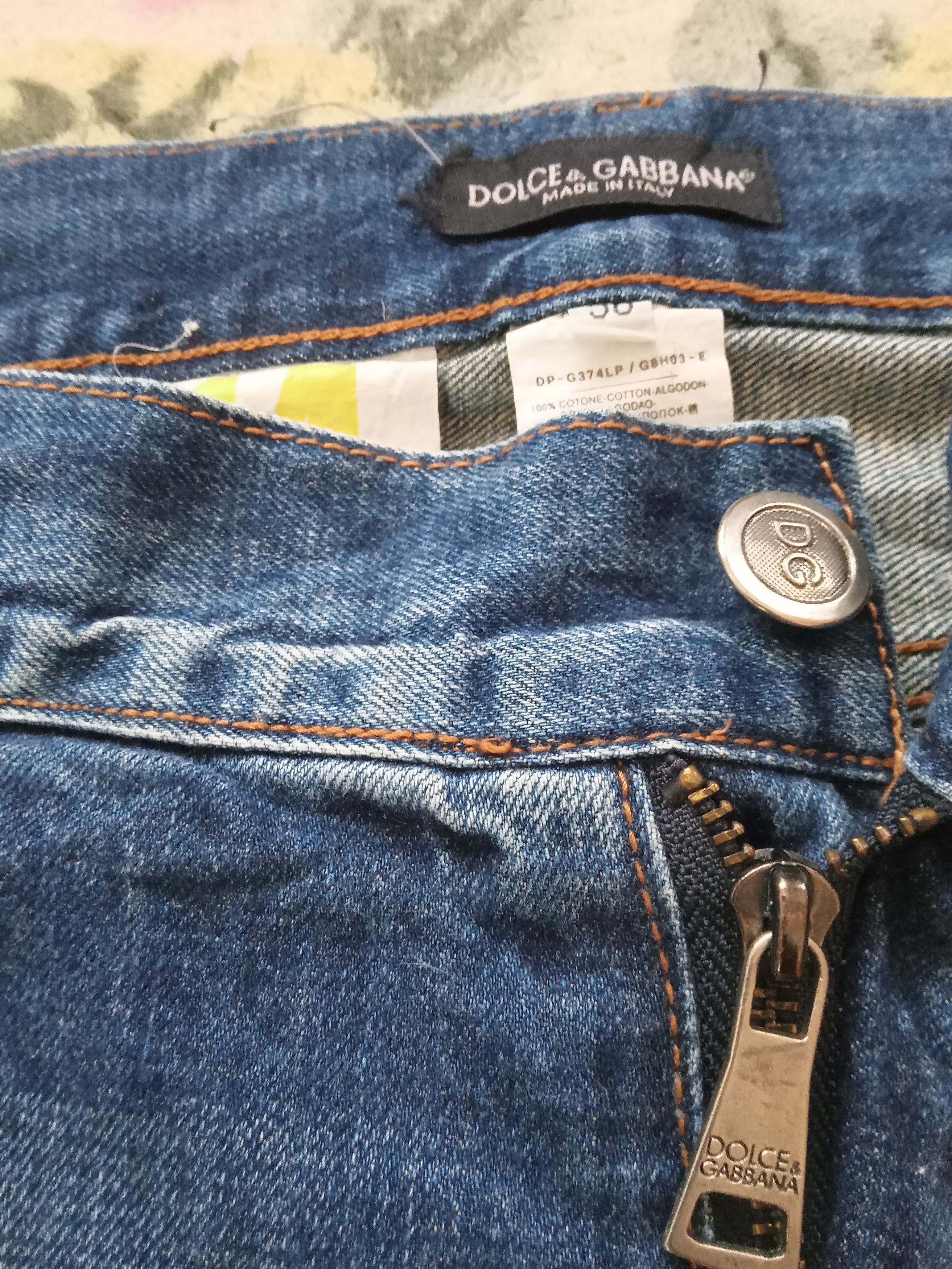 Dolce & Gabbana Dolce & Gabbana Distressed Design Jeans Size US 41 - 6 Thumbnail