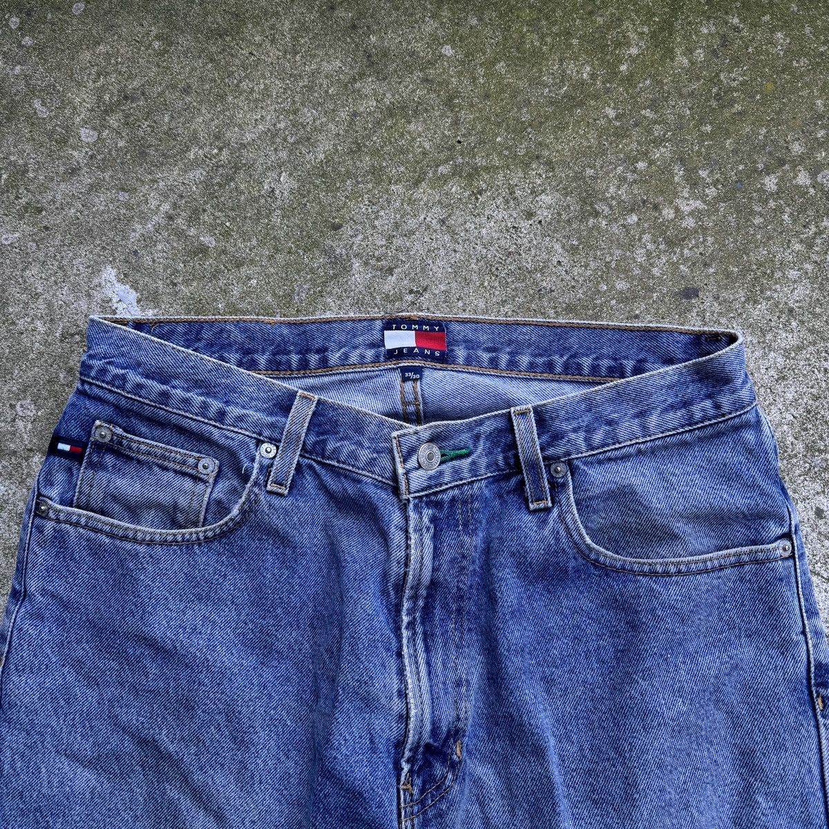 Vintage Thrashed Faded Distressed Tommy Jeans Skater ERD Grunge Size US 33 - 4 Thumbnail