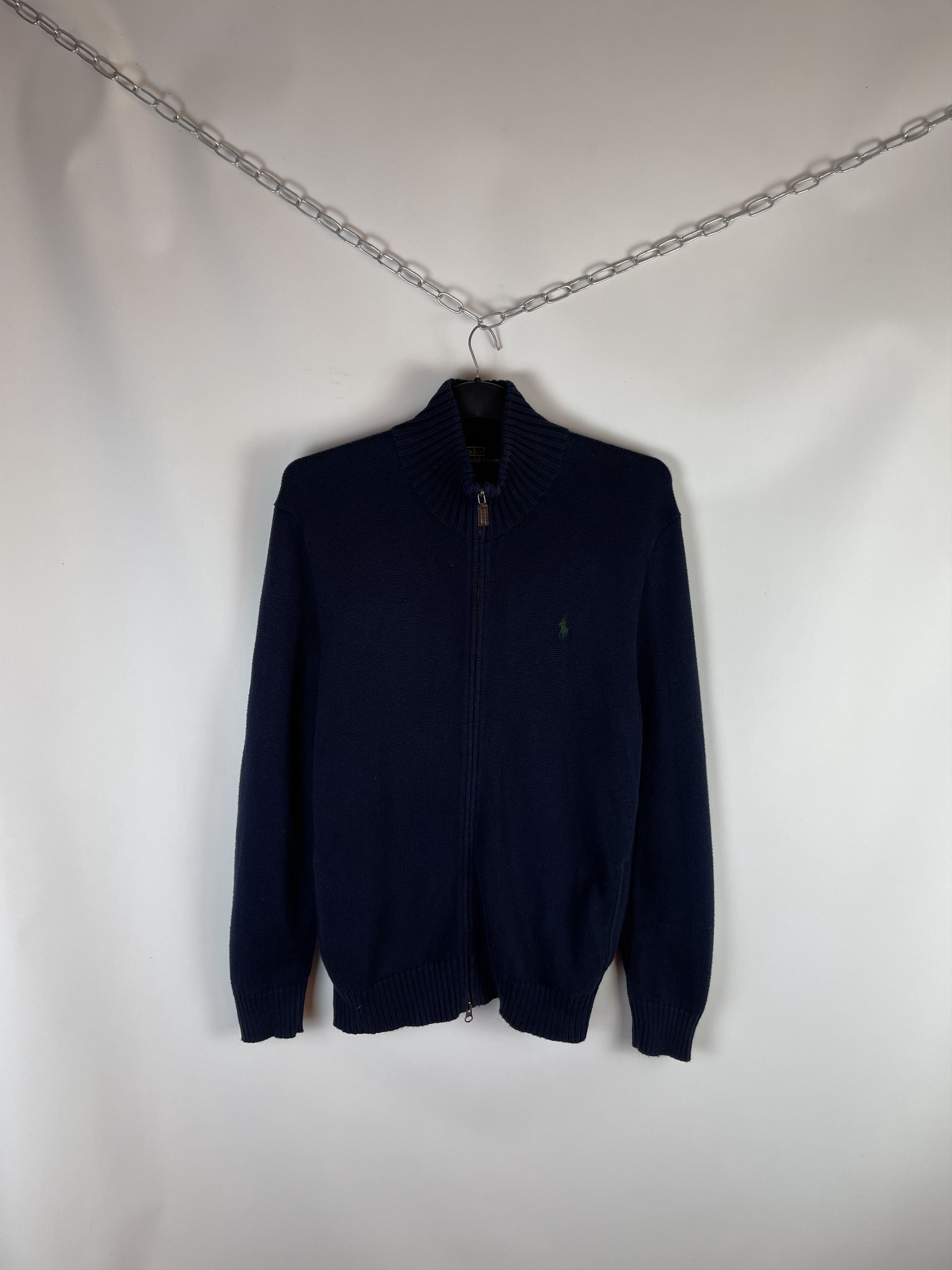 Polo Ralph Lauren Vintage Polo Ralph Lauren Knit Zip Sweater Size US L / EU 52-54 / 3 - 1 Thumbnail