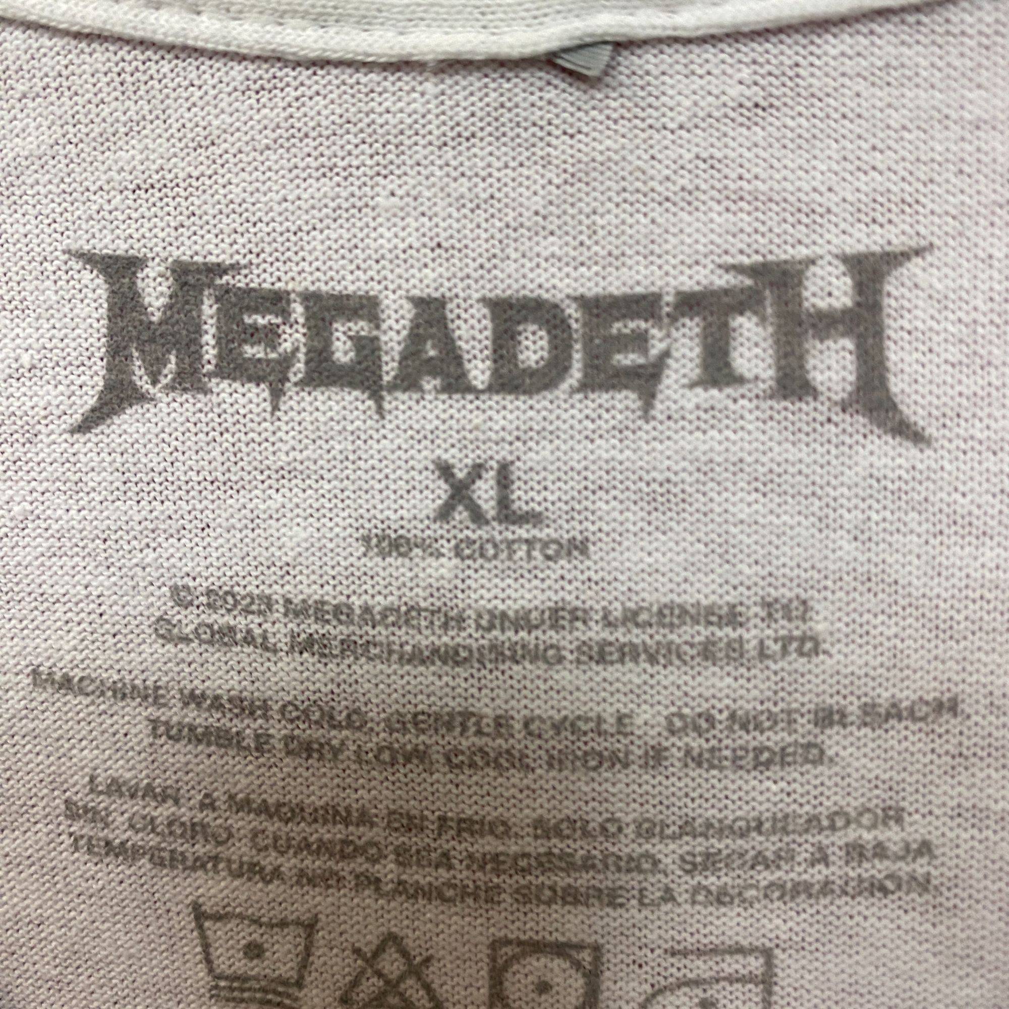 Megadeth Megadeth Distressed Metal Rock Tshirt size Extra Large Size US XL / EU 56 / 4 - 4 Thumbnail