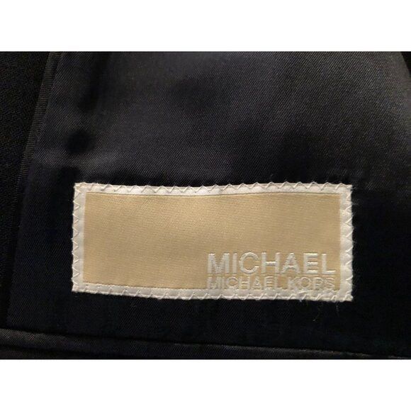 Michael Kors michael kors men's black 100%wool sport coat blazer 44R Size 44R - 4 Thumbnail