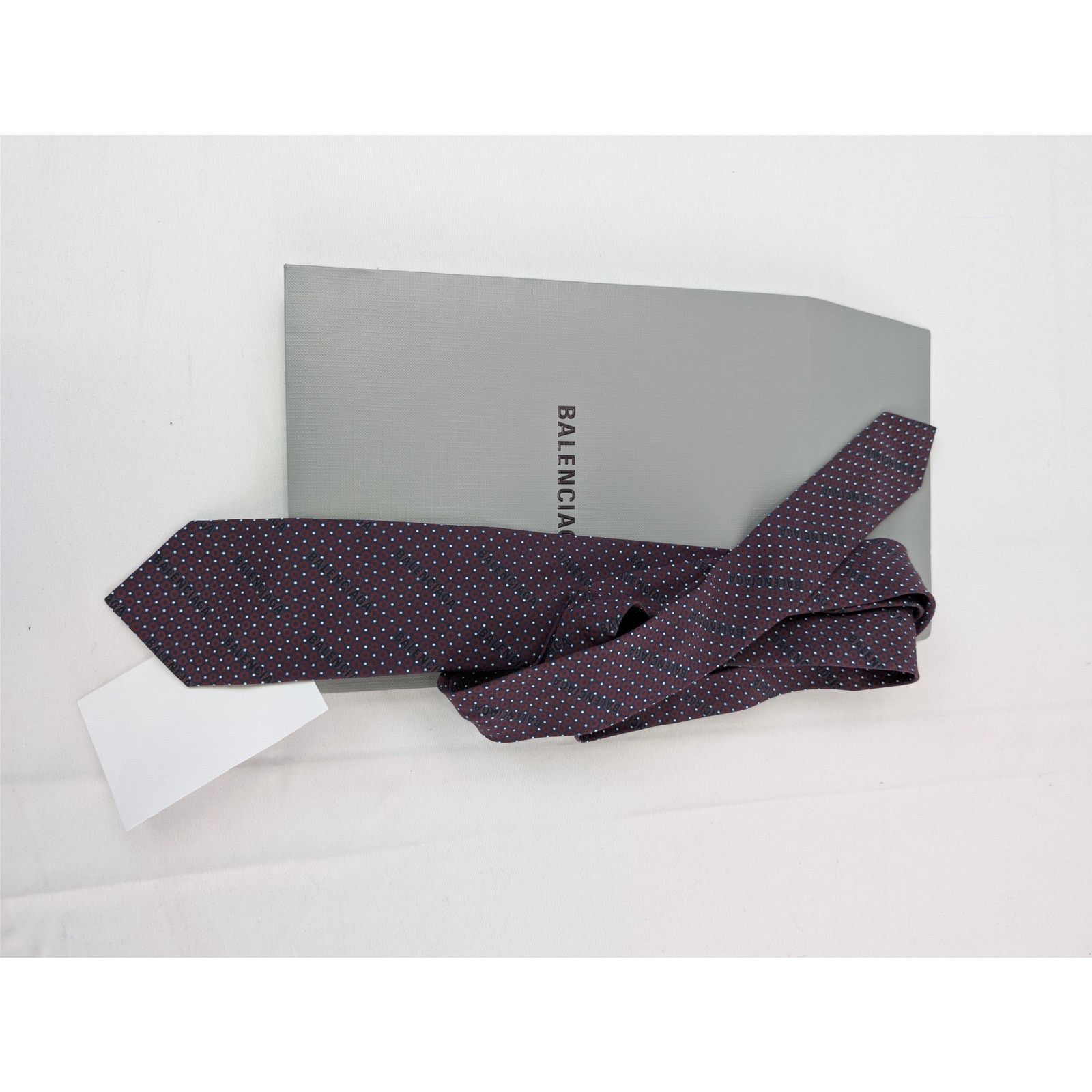 Balenciaga o1rshd1 Size: OS/ Sartorial With Micro Pattern Tie Blue Size ONE SIZE - 8 Thumbnail