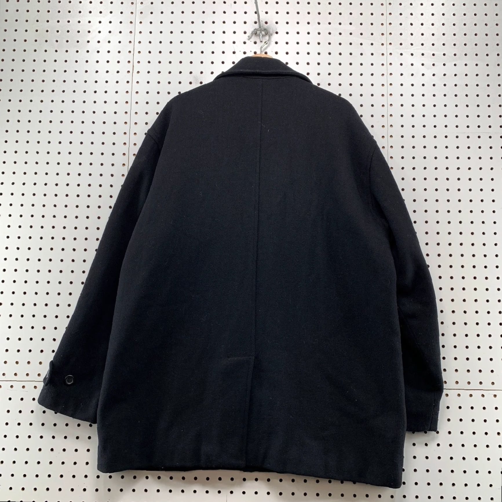 Vintage VINTAGE Aberdeen Overcoat Mens L Black Insulated Wool Coat Business Casual Long Winter Fall Outerwear Size US L / EU 52-54 / 3 - 2 Thumbnail